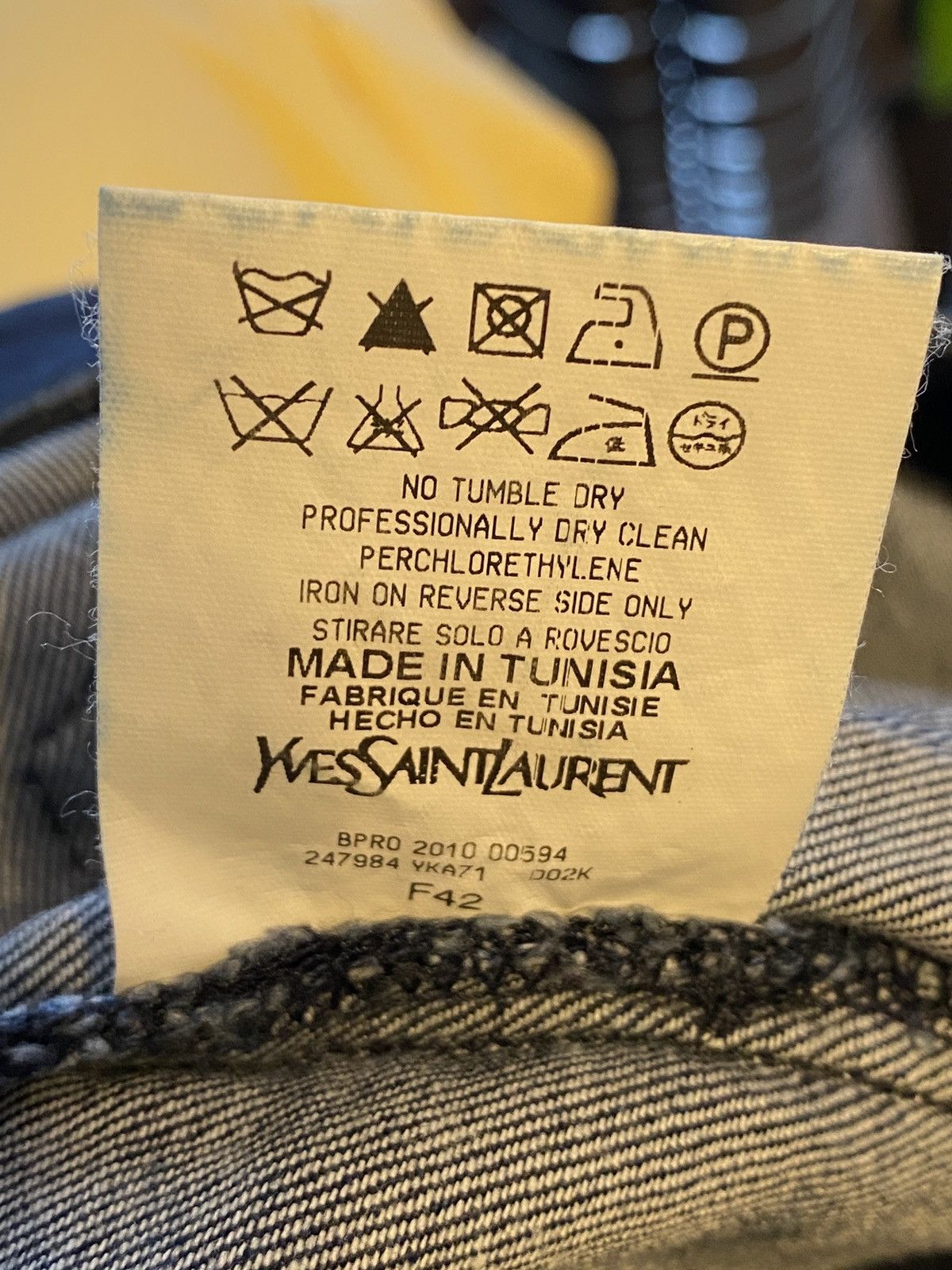 Yves Saint Laurent 32x30 YSL Jeans Denim Pants Size US 32 / EU 48 - 7 Thumbnail