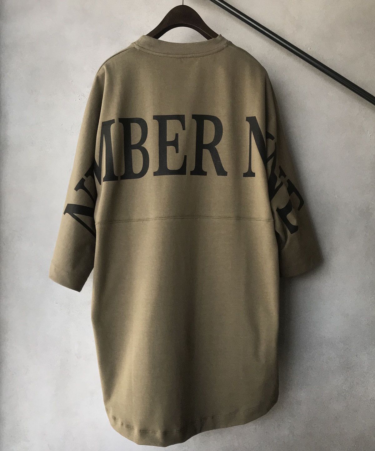 Number (N)ine Olive Big Logo Tee