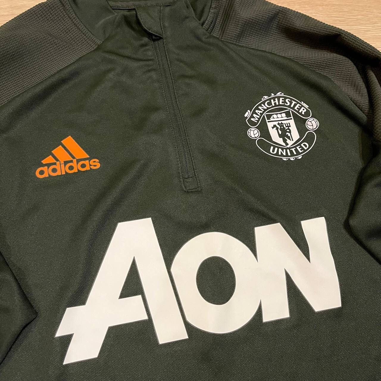 Adidas MANCHESTER UNITED ADIDAS 2020/21 FOOTBALL TRAINING TRACK TOP Size US L / EU 52-54 / 3 - 3 Thumbnail