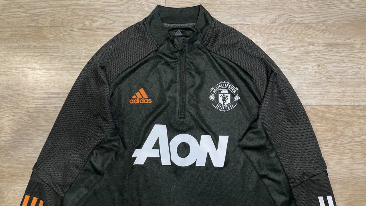 Adidas MANCHESTER UNITED ADIDAS 2020/21 FOOTBALL TRAINING TRACK TOP Size US L / EU 52-54 / 3 - 2 Thumbnail
