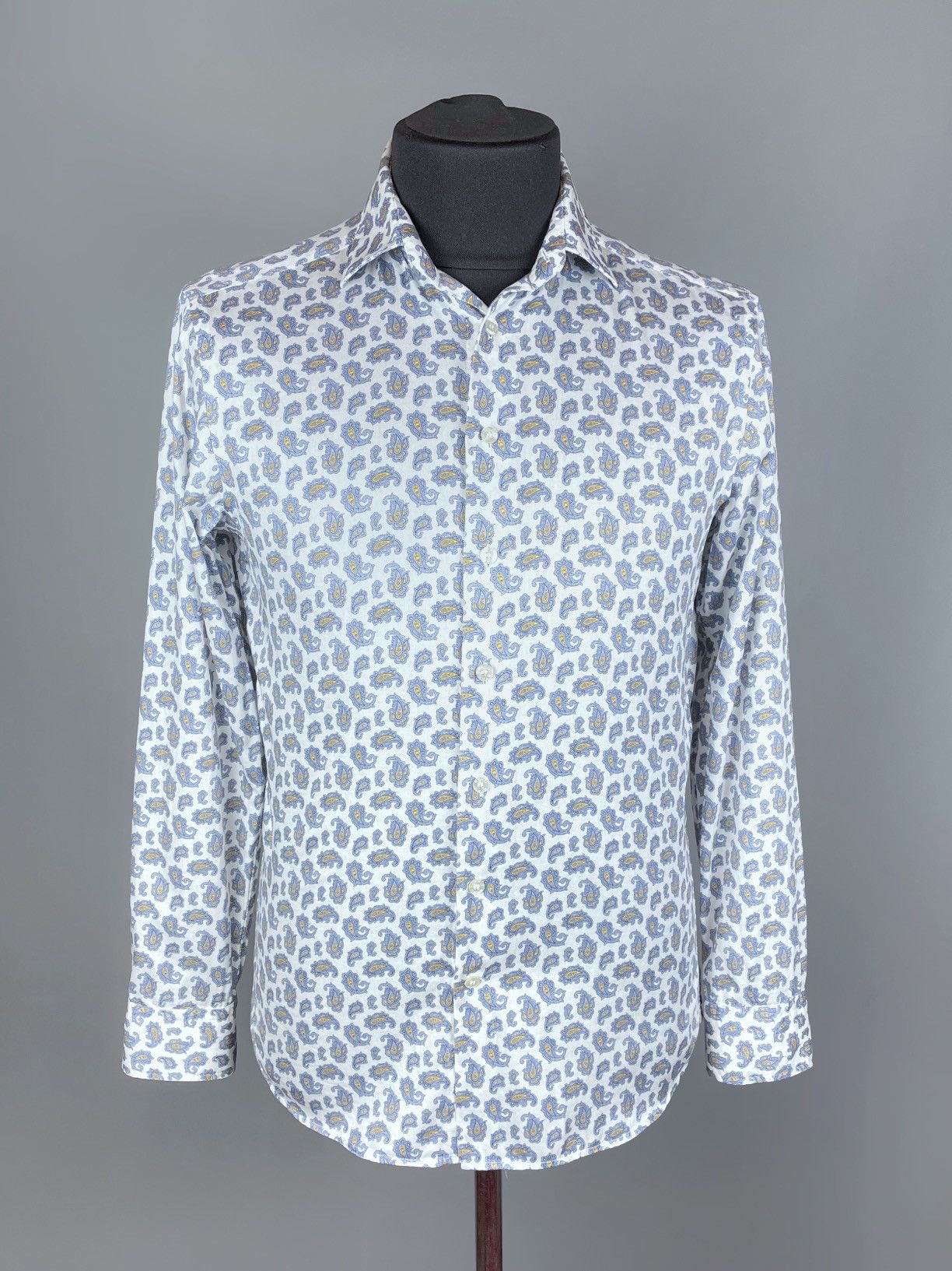 Etro Men's ETRO Milano Paisley Long Sleeve Light Shirt Size M Size US M / EU 48-50 / 2 - 2 Thumbnail