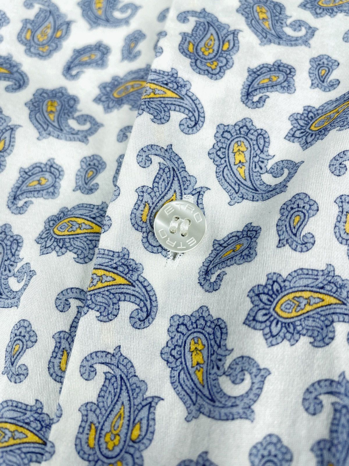 Etro Men's ETRO Milano Paisley Long Sleeve Light Shirt Size M Size US M / EU 48-50 / 2 - 9 Thumbnail
