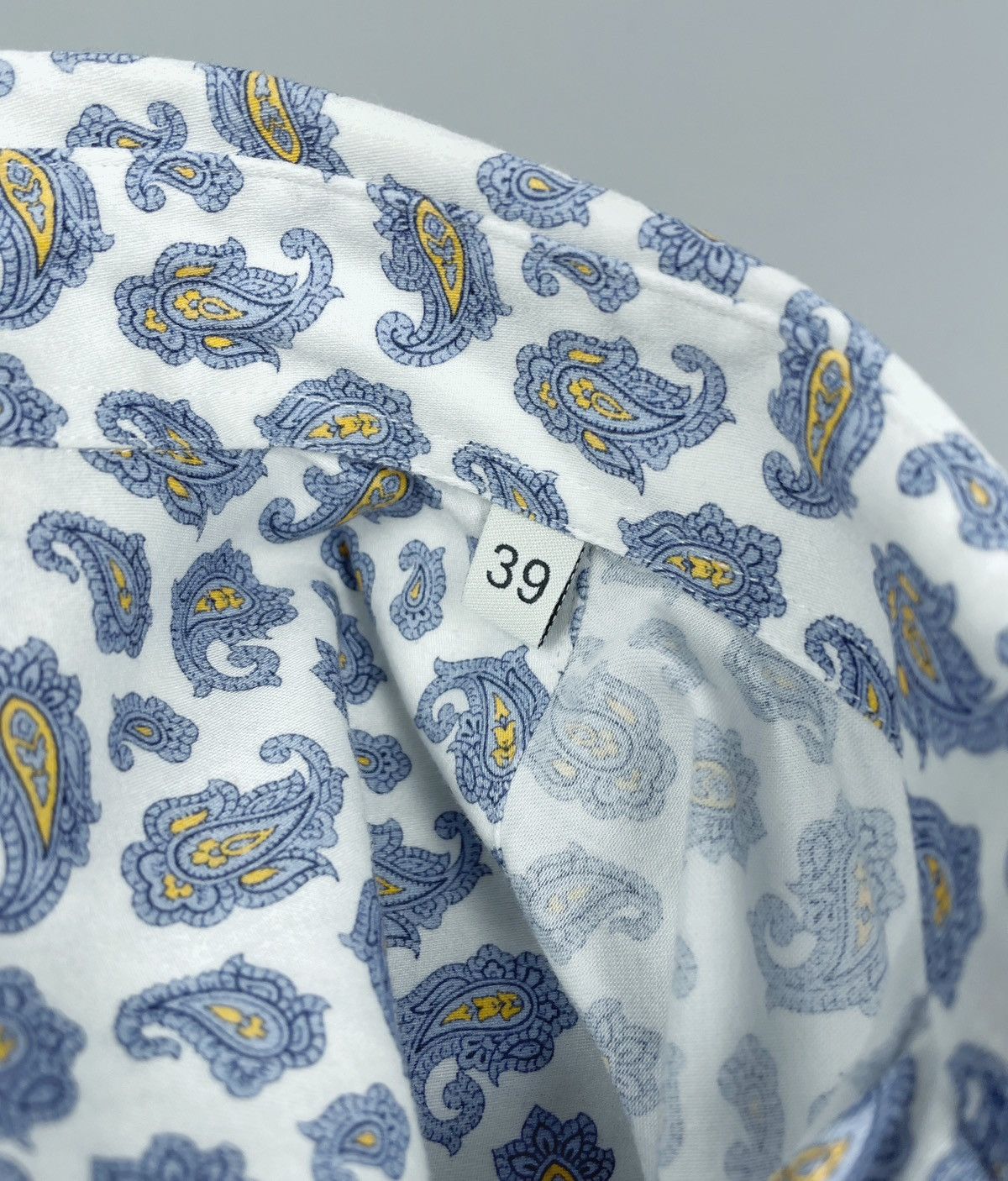 Etro Men's ETRO Milano Paisley Long Sleeve Light Shirt Size M Size US M / EU 48-50 / 2 - 8 Thumbnail