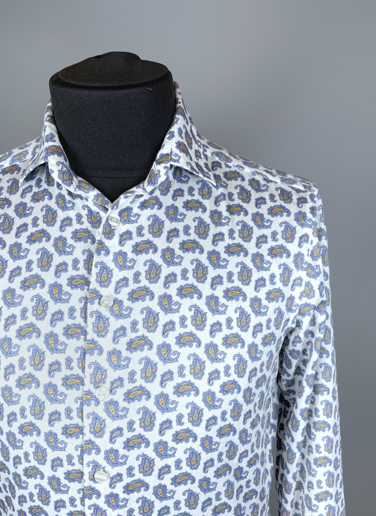 Etro Men's ETRO Milano Paisley Long Sleeve Light Shirt Size M Size US M / EU 48-50 / 2 - 3 Thumbnail
