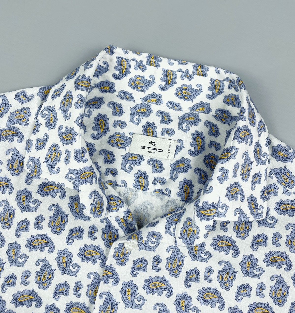 Etro Men's ETRO Milano Paisley Long Sleeve Light Shirt Size M Size US M / EU 48-50 / 2 - 7 Thumbnail