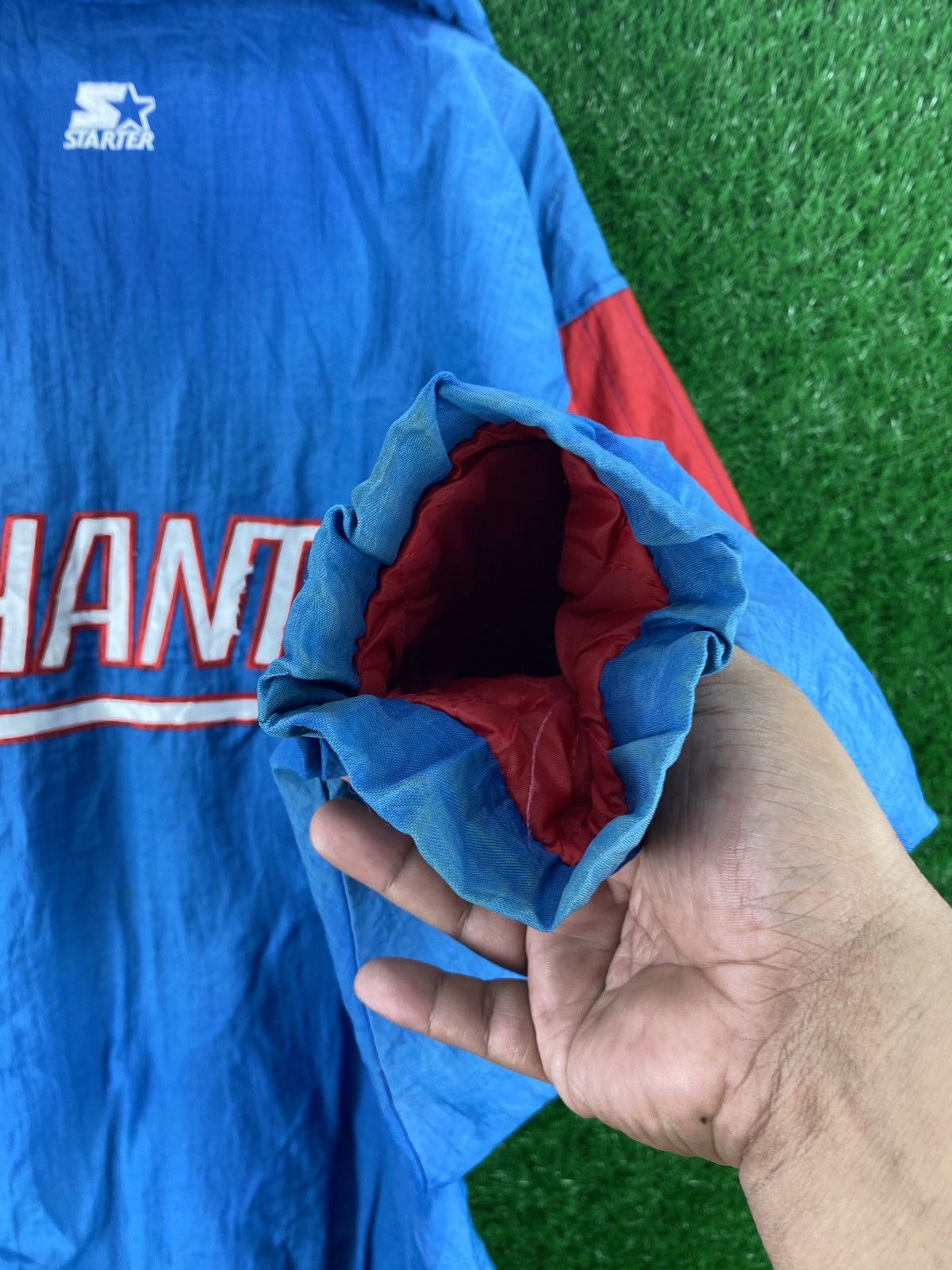 Giant × Starter × Vintage Vintage Giants Starter Anorak Windbreaker Jacket Size US XXL / EU 58 / 5 - 7 Thumbnail