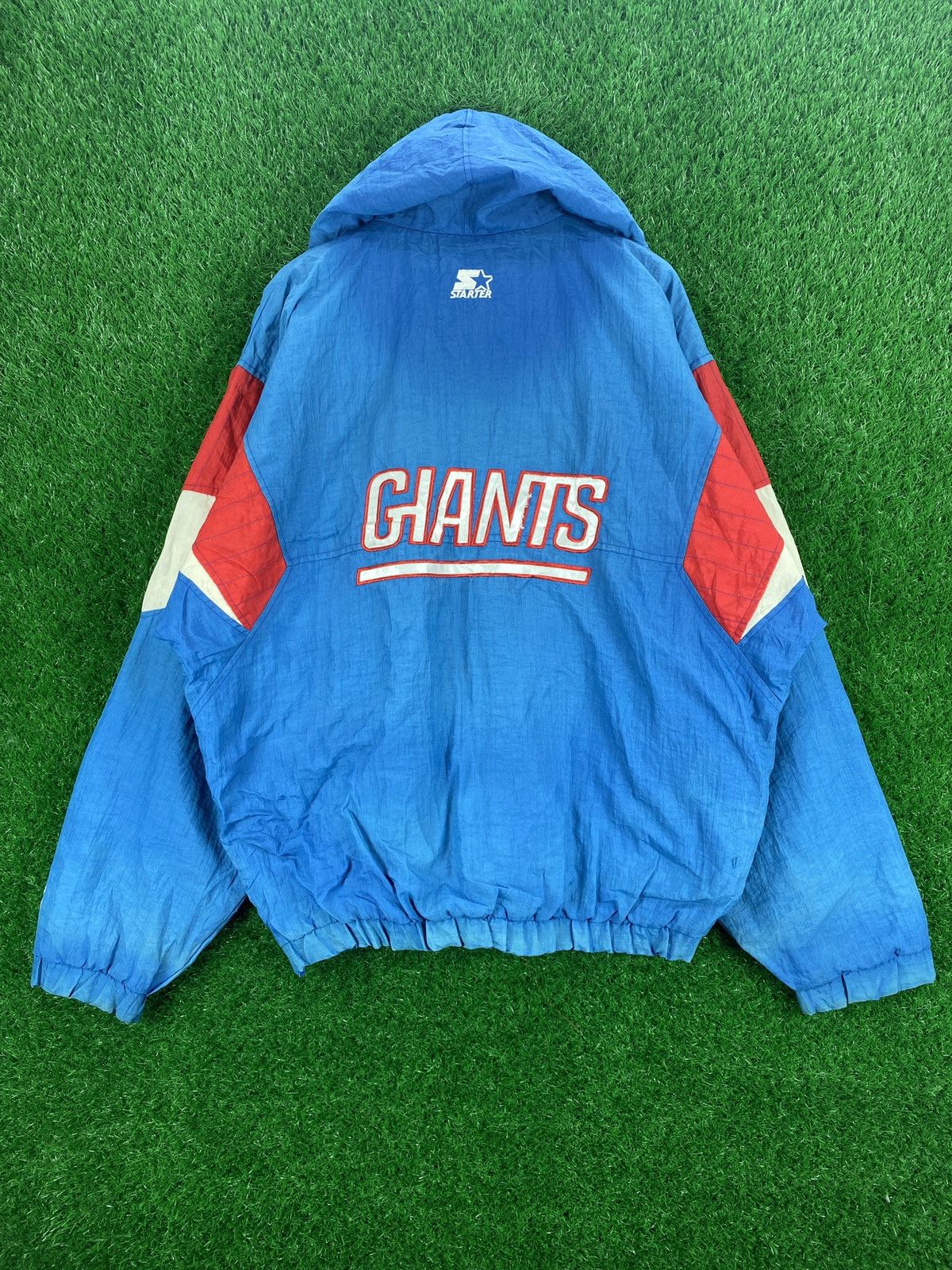 Giant × Starter × Vintage Vintage Giants Starter Anorak Windbreaker Jacket Size US XXL / EU 58 / 5 - 11 Thumbnail