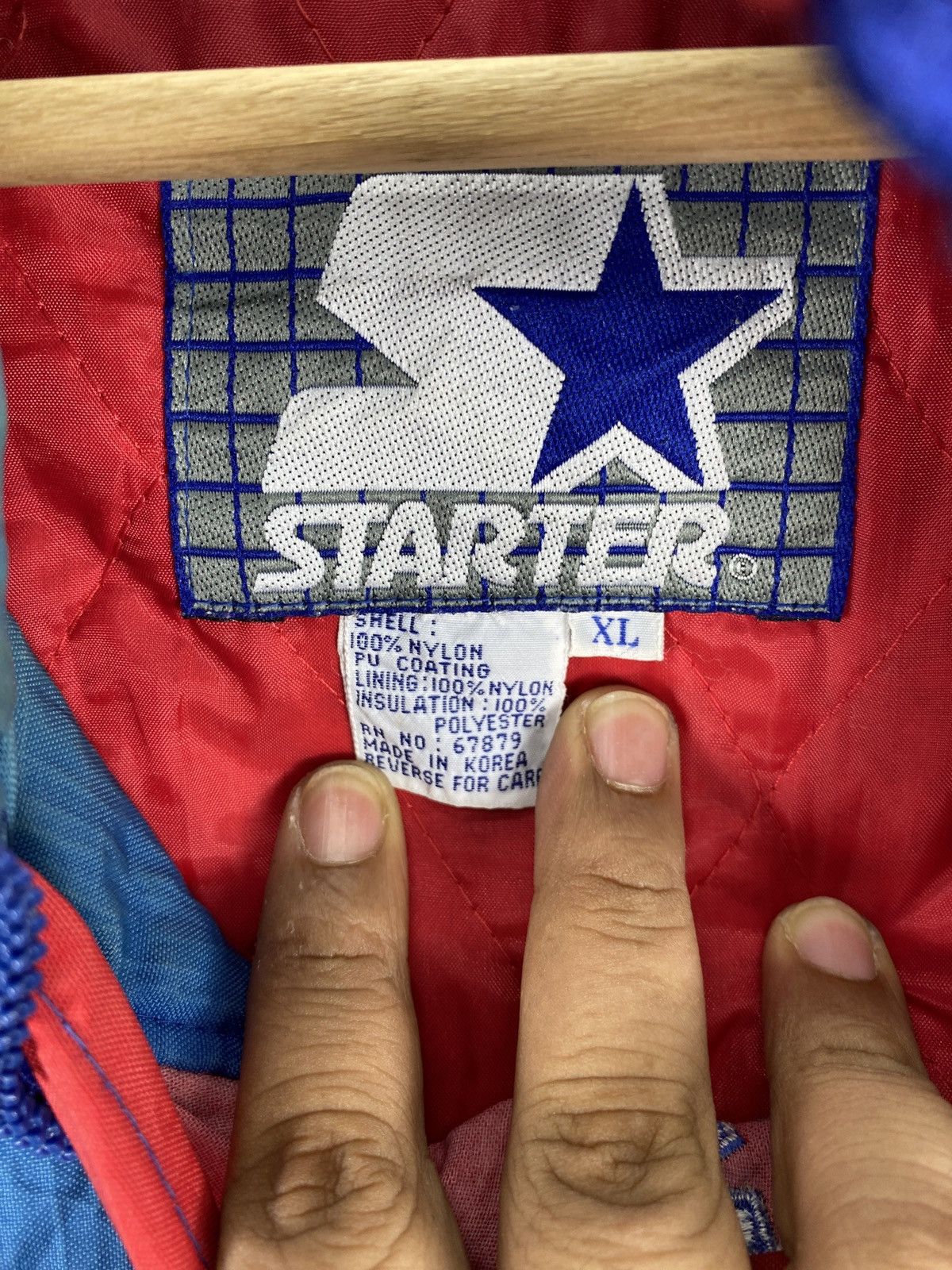 Giant × Starter × Vintage Vintage Giants Starter Anorak Windbreaker Jacket Size US XXL / EU 58 / 5 - 8 Thumbnail