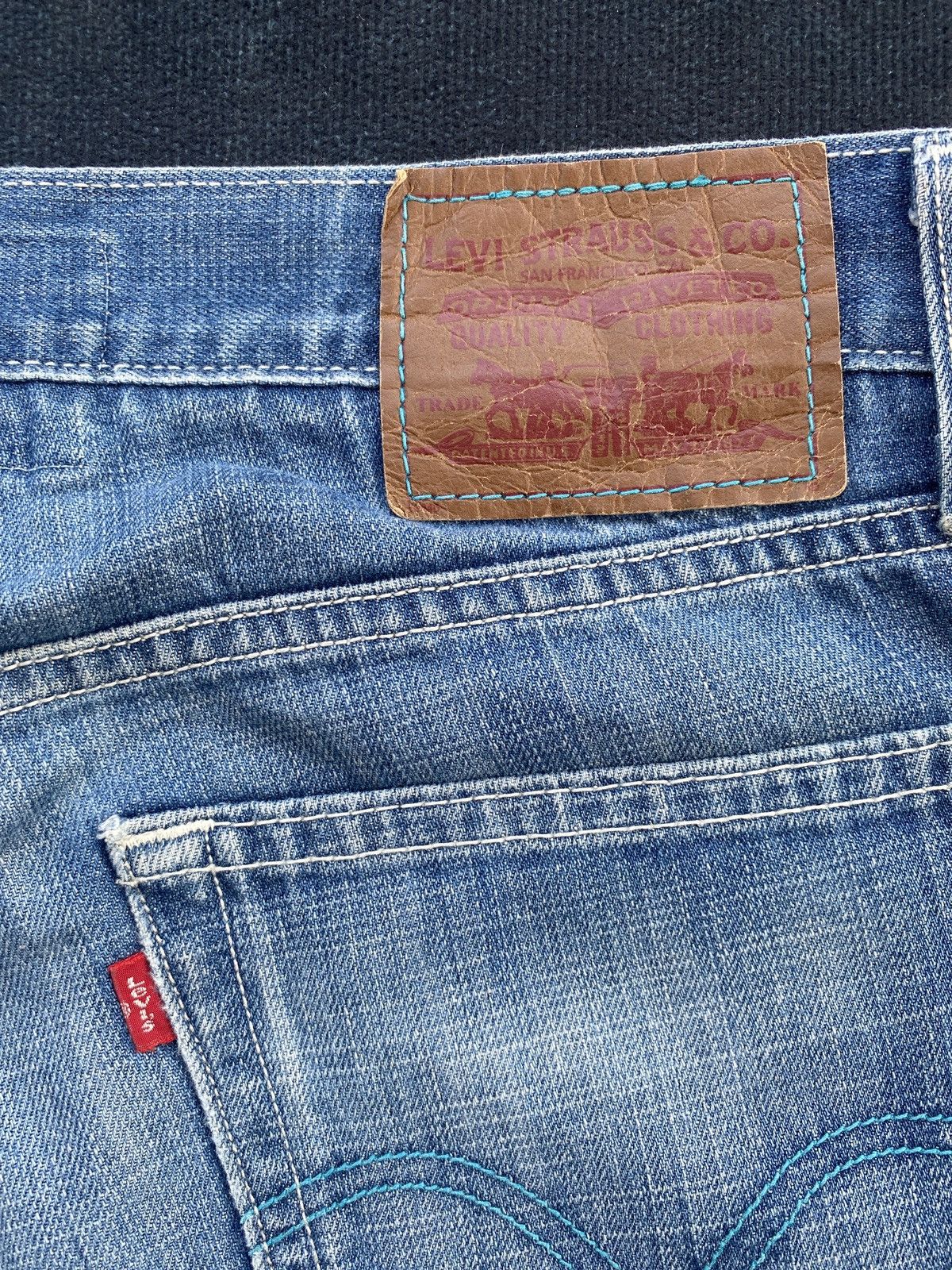 Jean × Levi's × Vintage VINTAGE LEVIS 514 BLUE WASH JEANS-J410 Size US 35 - 13 Thumbnail