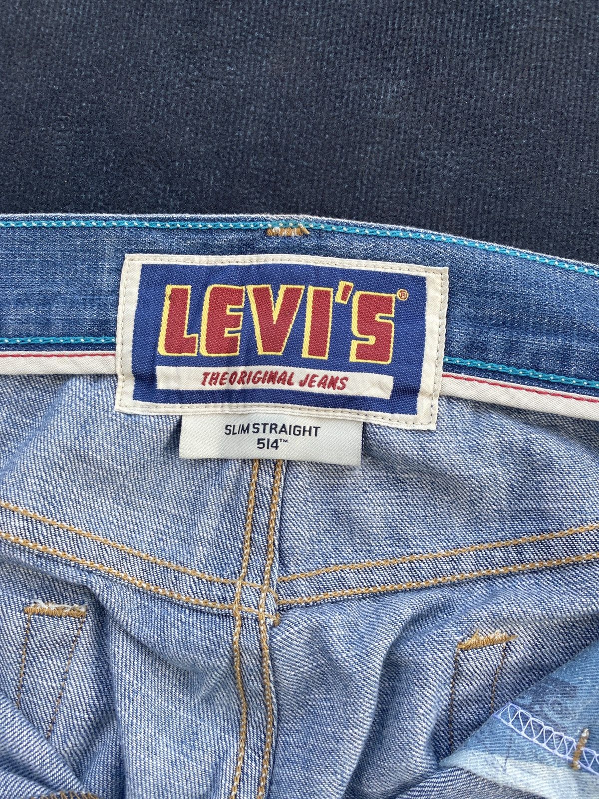 Jean × Levi's × Vintage VINTAGE LEVIS 514 BLUE WASH JEANS-J410 Size US 35 - 11 Thumbnail