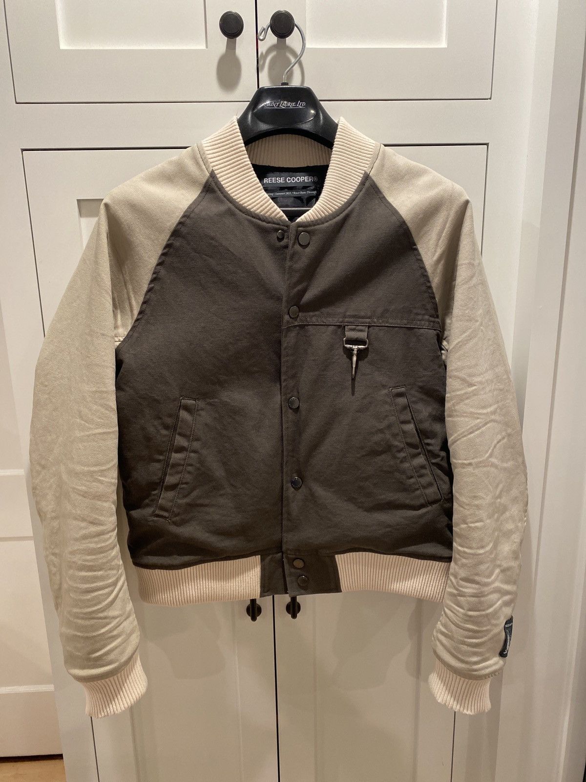 Reese Cooper Reese Cooper Duck Canvas Varsity Jacket Moss Size US M / EU 48-50 / 2 - 1 Thumbnail