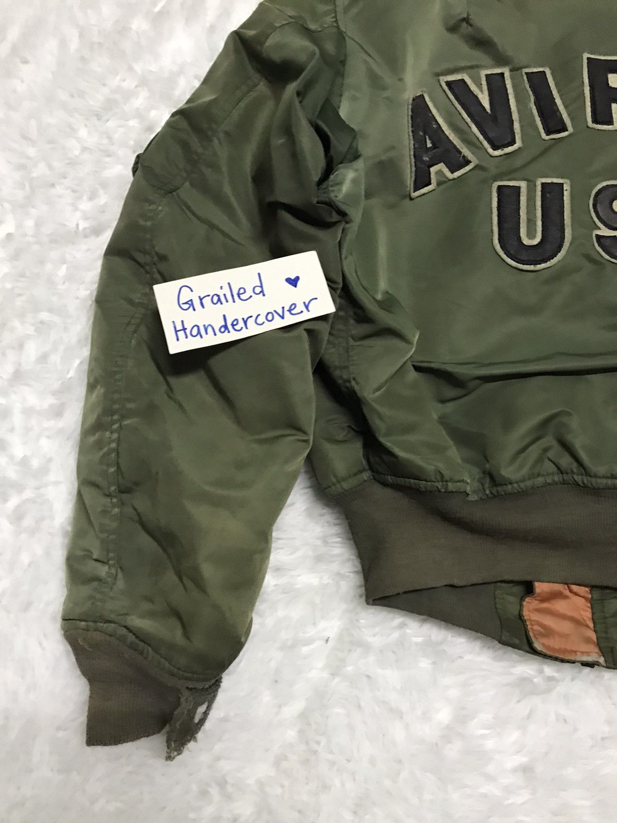 Avirex Vtg Avirex MA-1 Flight Bomber Jacket Embroidery Made in Usa Size US M / EU 48-50 / 2 - 11 Thumbnail