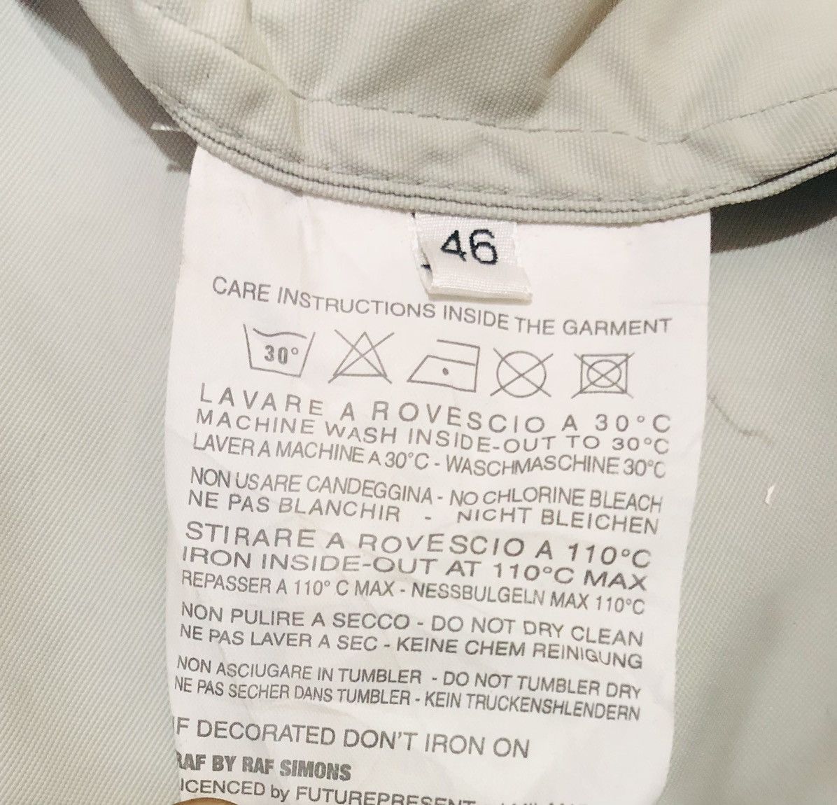 Raf Simons × Raf by Raf Simons Raf By Raf Simons Waterproof Hidden Button Jacket Size US M / EU 48-50 / 2 - 10 Thumbnail