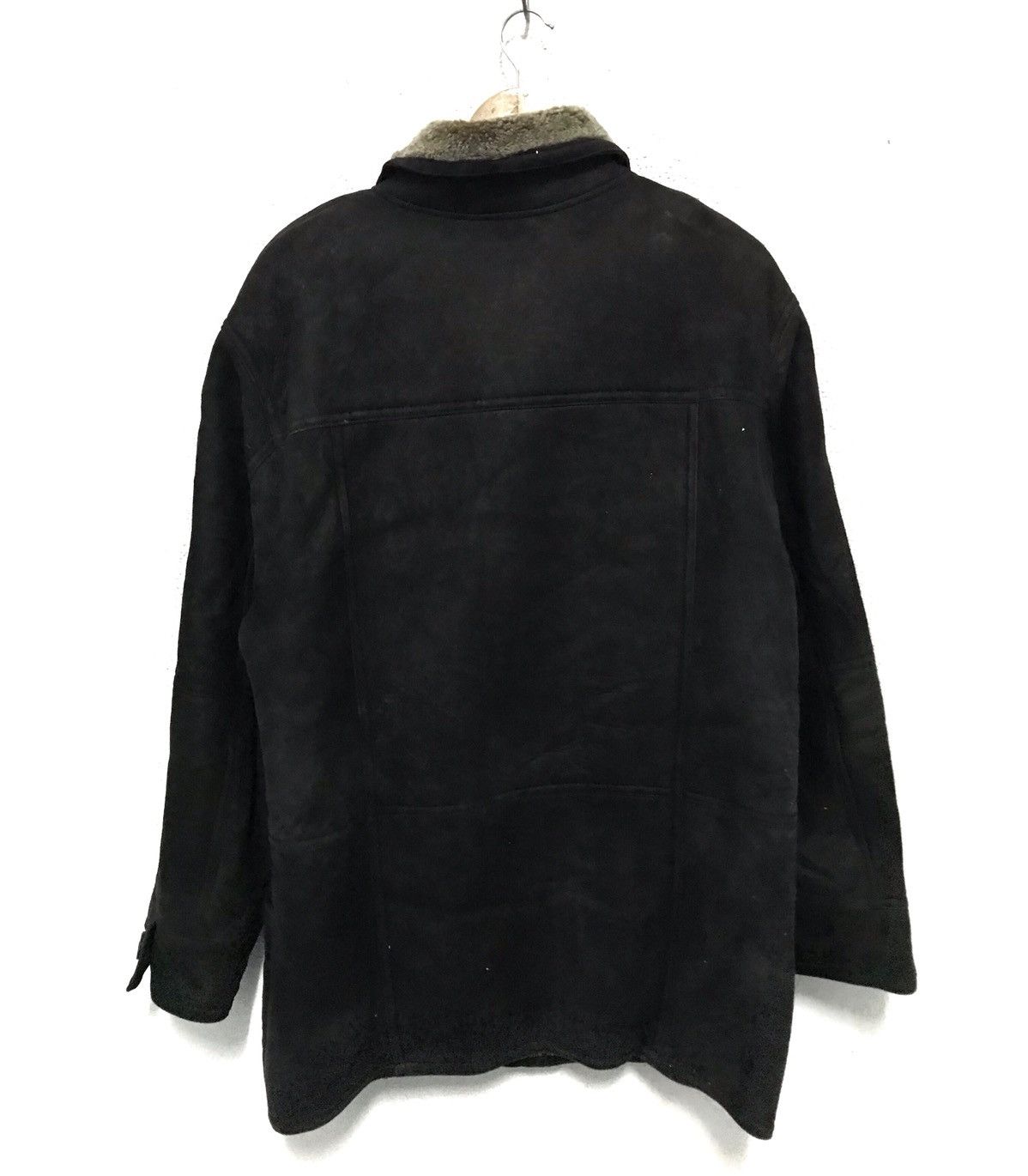 Vintage Mouton Genuine Lamb Skin Leather Jacket Fur Lining Size US M / EU 48-50 / 2 - 2 Thumbnail