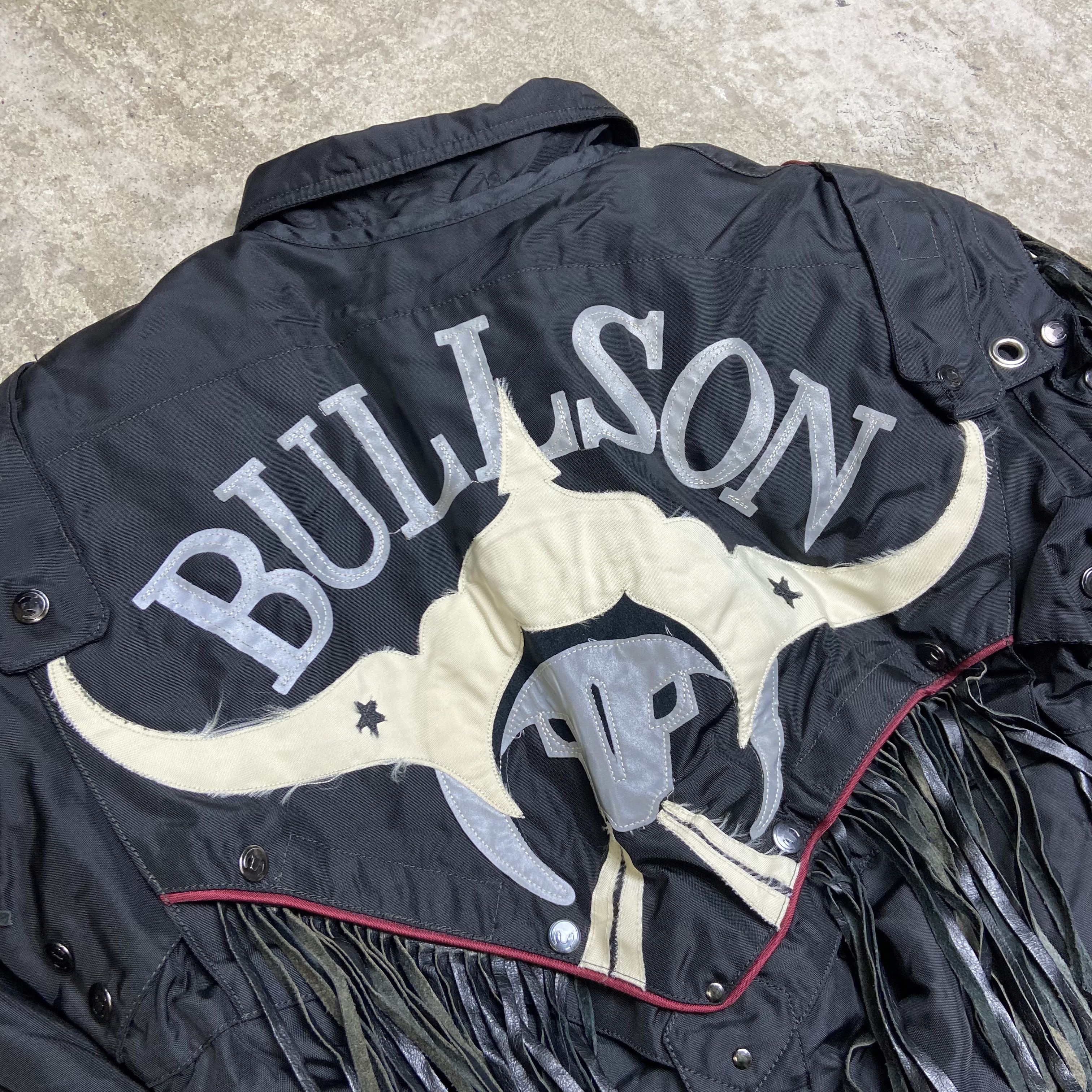 Vintage 1980s BULLSON ARCHIVE EXCELLENT BONDAGE BIKER JACKET № 2019 Size US L / EU 52-54 / 3 - 3 Thumbnail