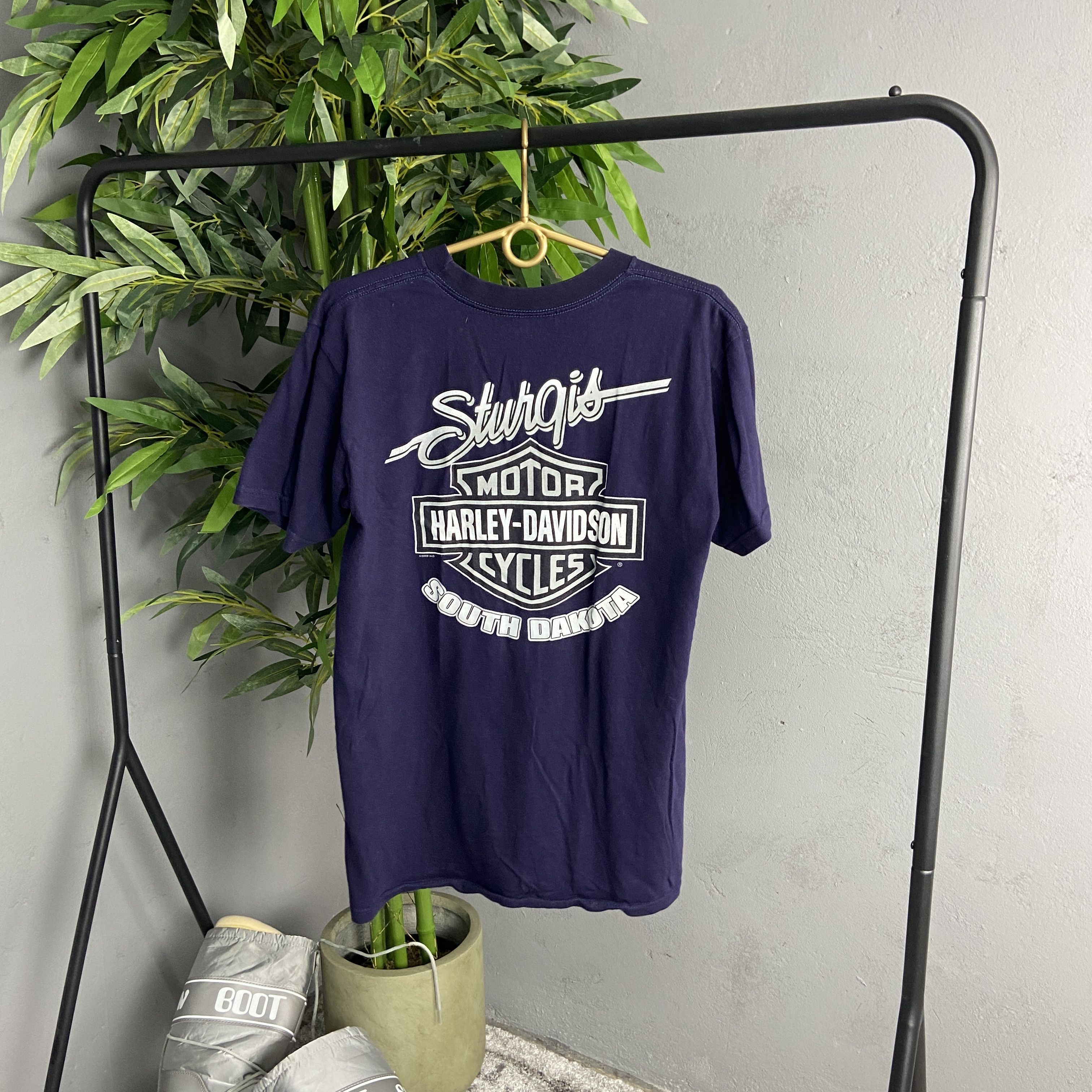 Harley Davidson 2000s HARLEY DAVIDSON ARCHIVE STURGIS SUN FADED TEE - 609 Size US L / EU 52-54 / 3 - 3 Thumbnail