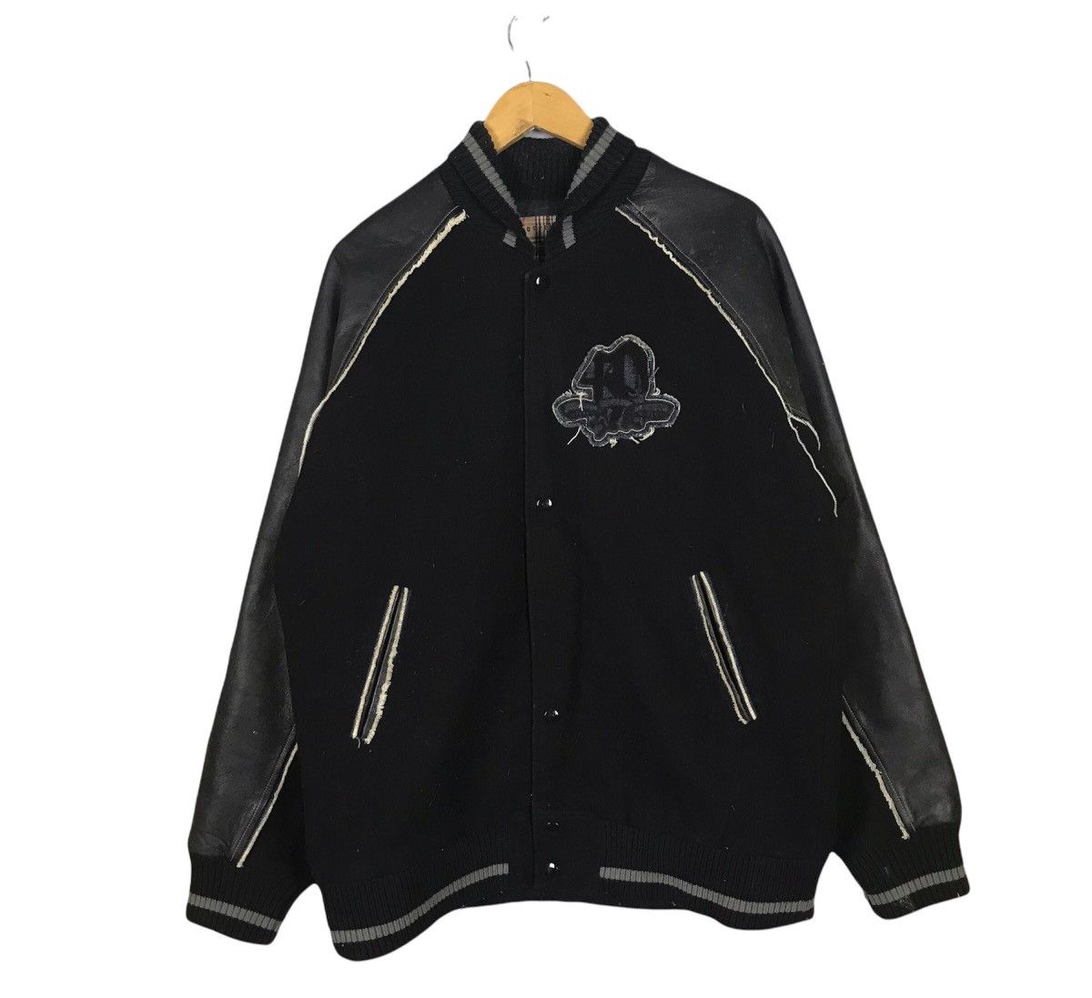 Varsity Jacket Leather Sleeve
