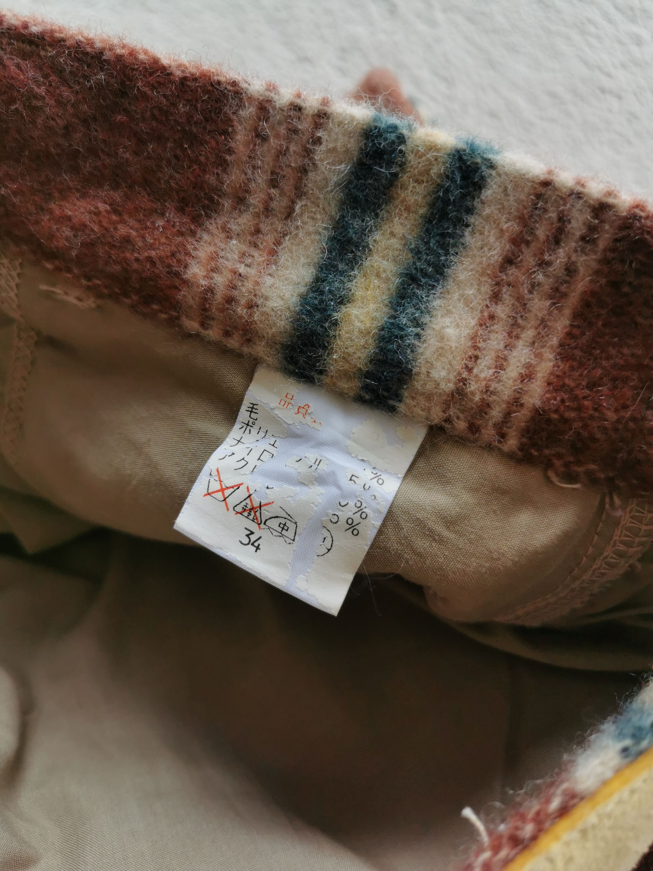 Japanese Brand Fleece Striped Pants Size US 32 / EU 48 - 8 Thumbnail