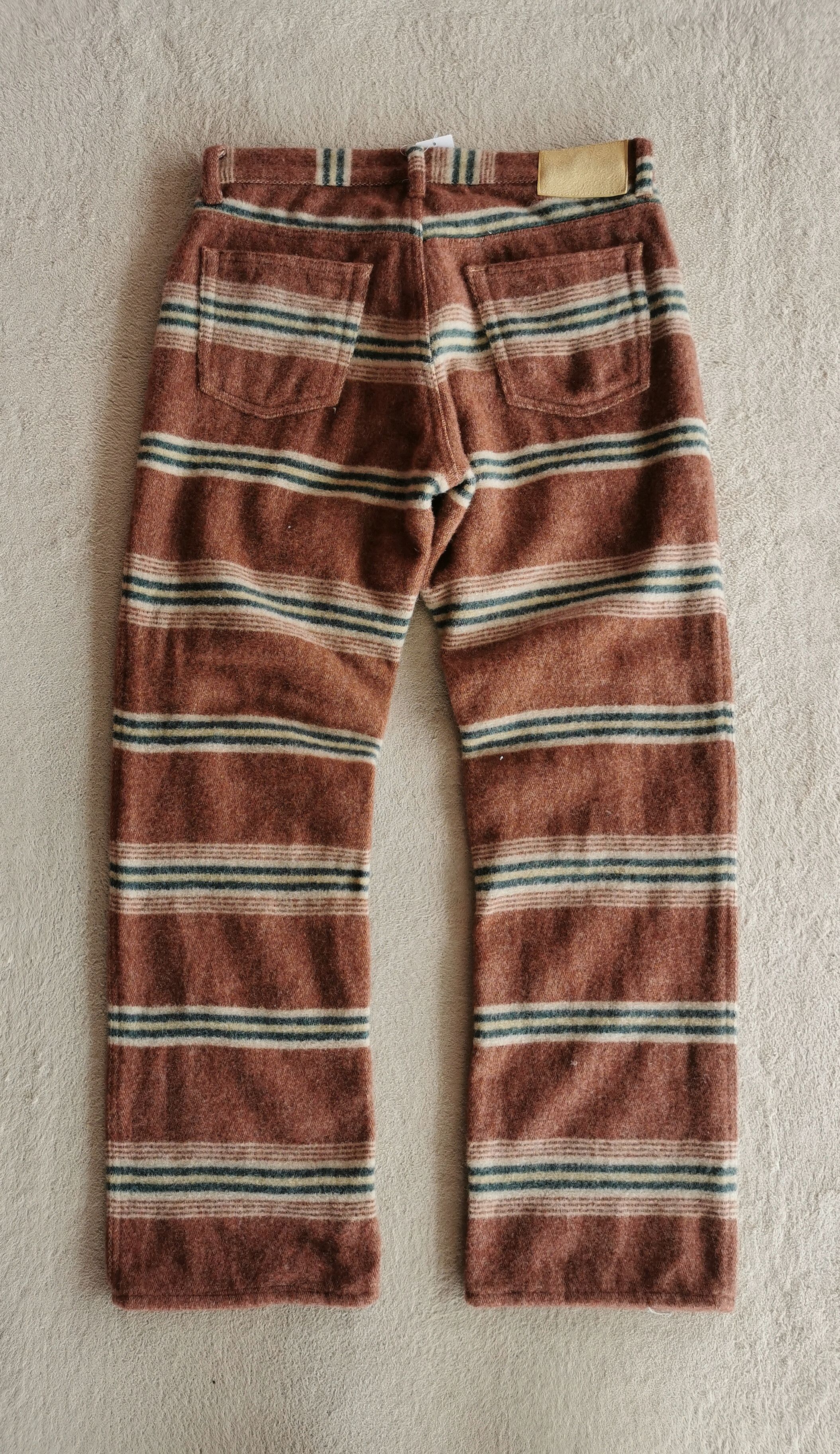 Japanese Brand Fleece Striped Pants Size US 32 / EU 48 - 5 Thumbnail