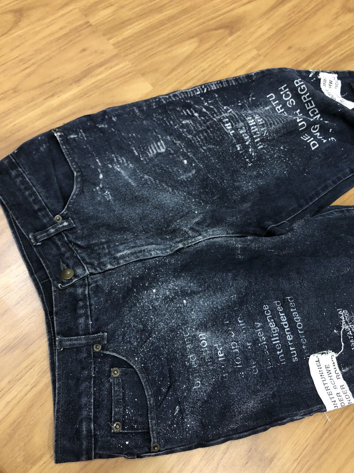 Seditionaries H.Naoto + Die Punk Style Grafitti Poem Paint Splatter Size US 30 / EU 46 - 13 Thumbnail