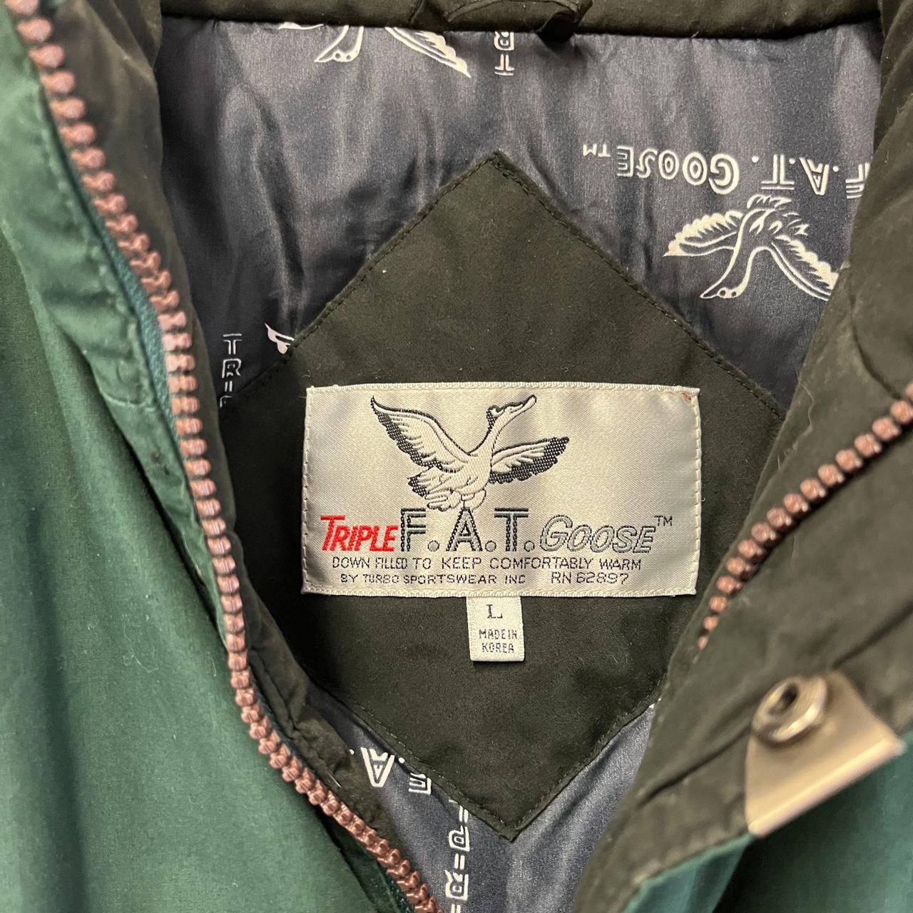 vintage triple fat goose puffer