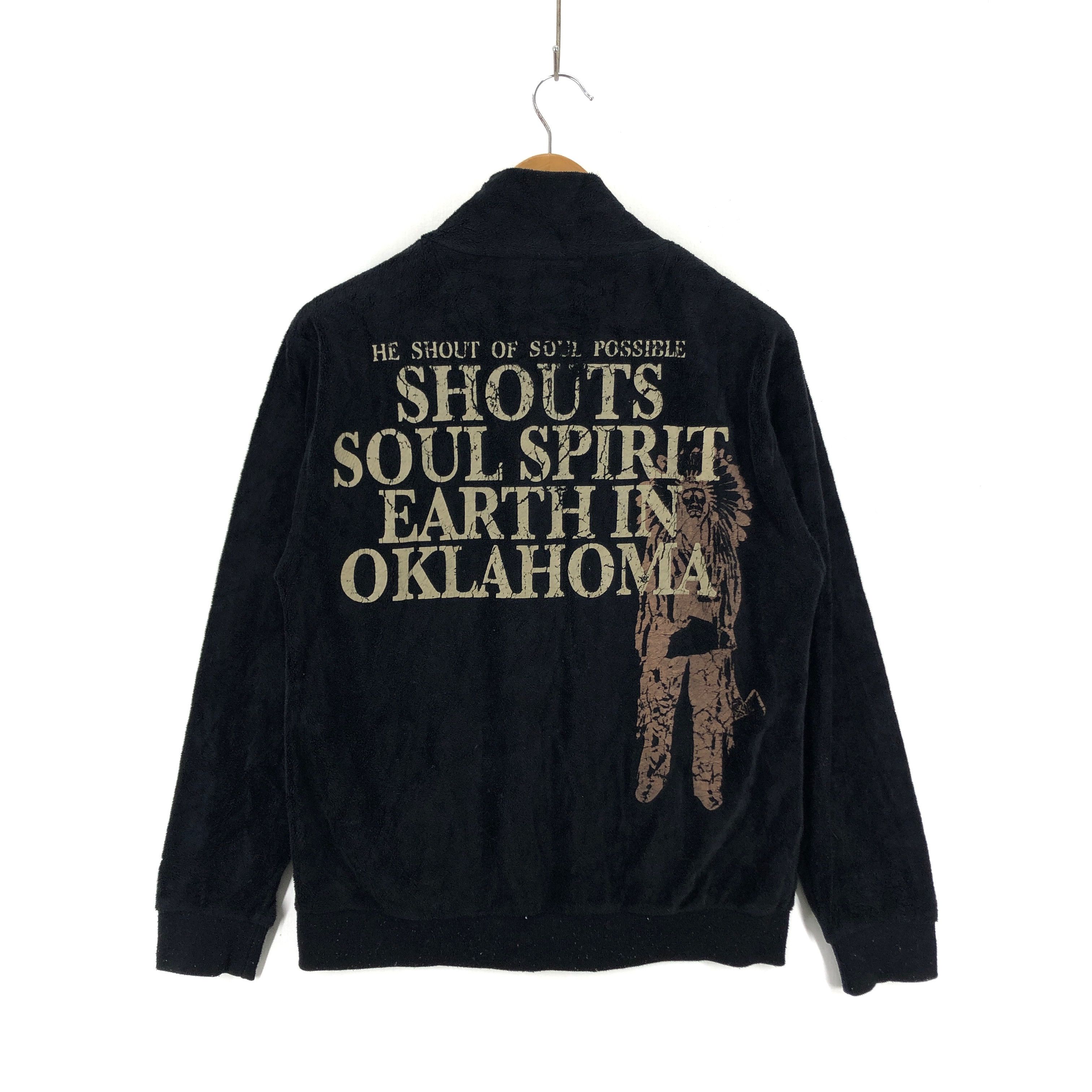 Japanese Brand OBLO DESIGN Black Velvet Zipper Fleece #1722-65 Size US M / EU 48-50 / 2 - 5 Thumbnail