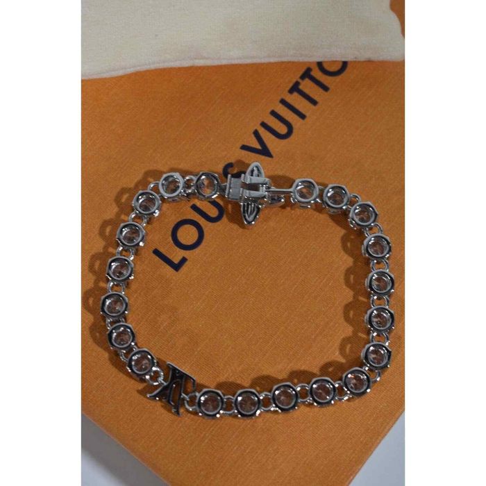 Louis Vuitton Rare Chain Link Damier Bracelet and Ring Set