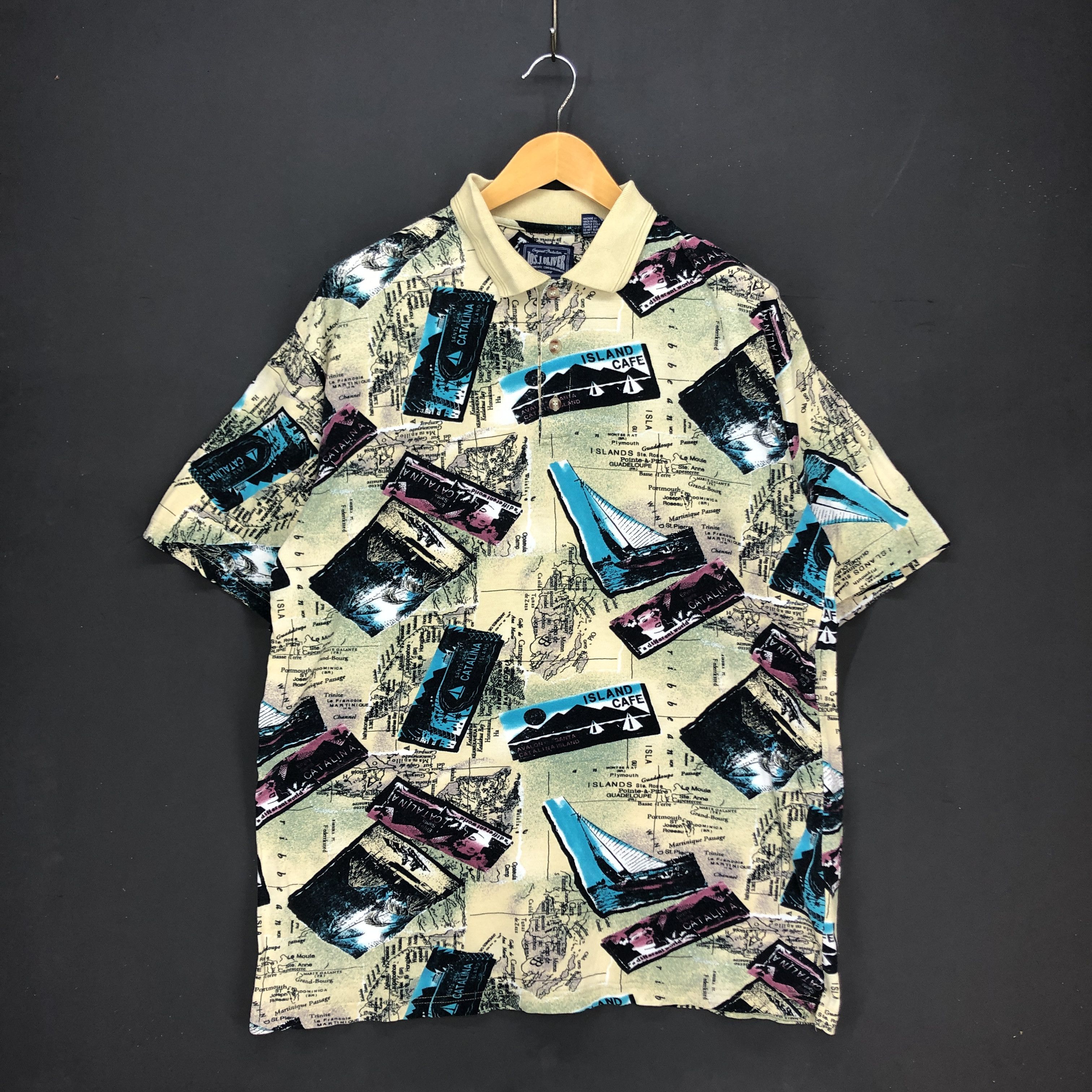 Other JOS J OLIVER Island Cafe Polo T Shirt #1278-44 Size US XL / EU 56 / 4 - 1 Thumbnail
