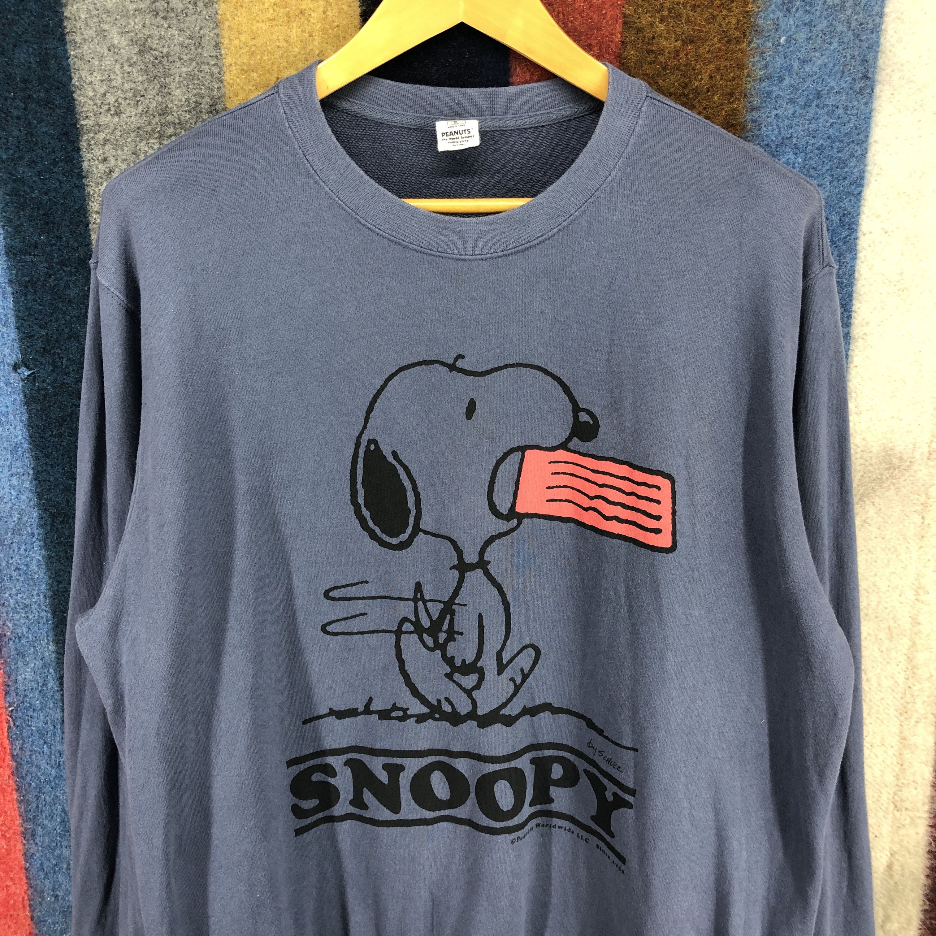 Cartoon Network × Uniqlo PEANUTS SNOOPY x UNIQLO Crew Neck Sweatshirt #0310/N Size US XL / EU 56 / 4 - 2 Thumbnail