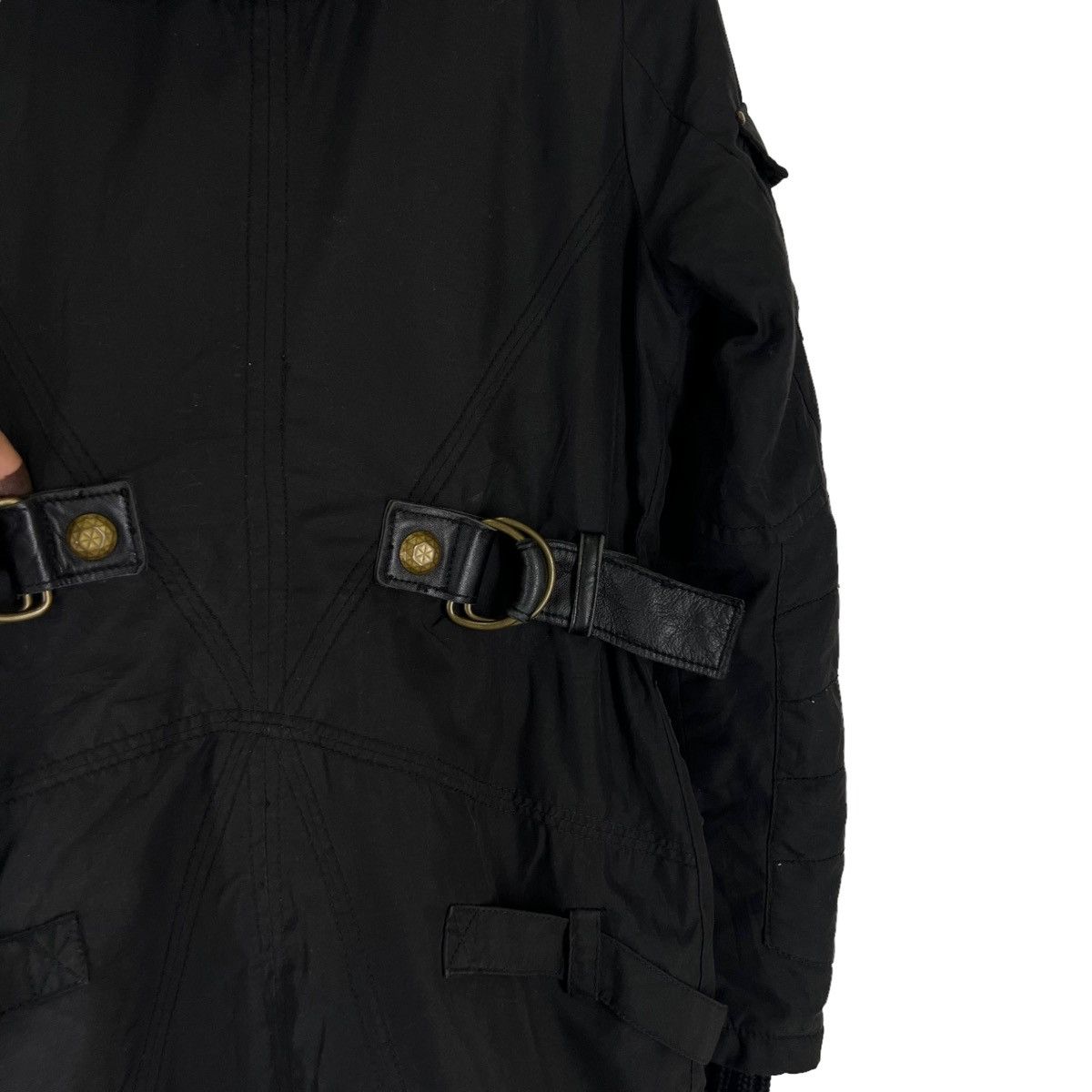 Japanese Brand LONG JACKET PUNK STYLE PARACHITE BIKER SLY JAPAN Size US S / EU 44-46 / 1 - 10 Thumbnail
