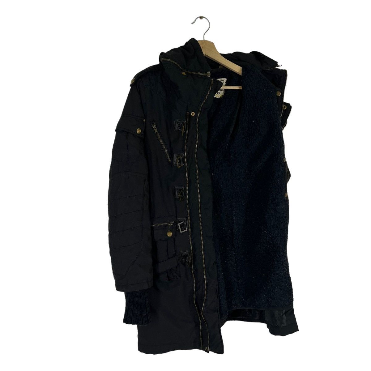 Japanese Brand LONG JACKET PUNK STYLE PARACHITE BIKER SLY JAPAN Size US S / EU 44-46 / 1 - 12 Thumbnail