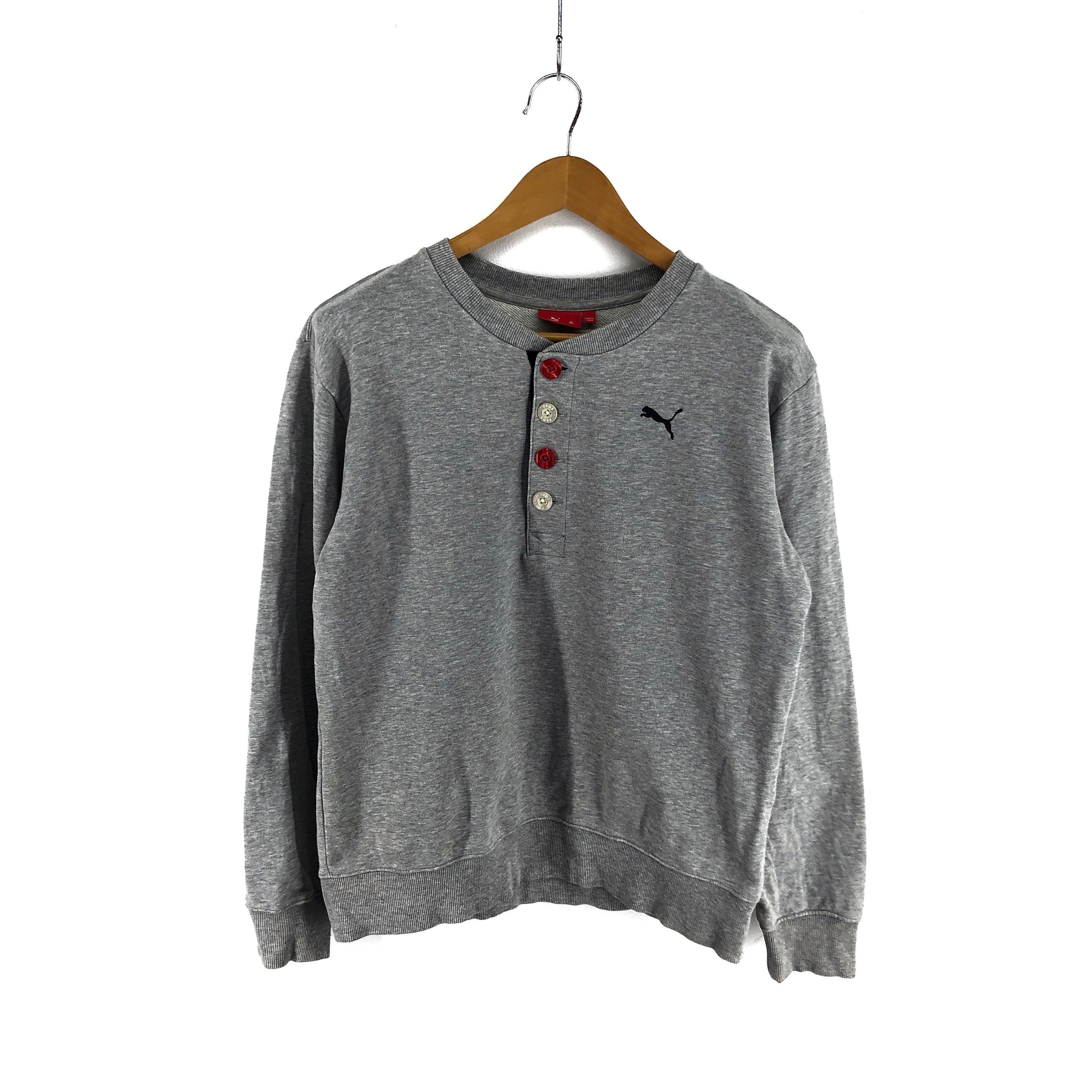 Puma PUMA Button Crew Neck Sweatshirt #2603-93 Size US M / EU 48-50 / 2 - 3 Thumbnail