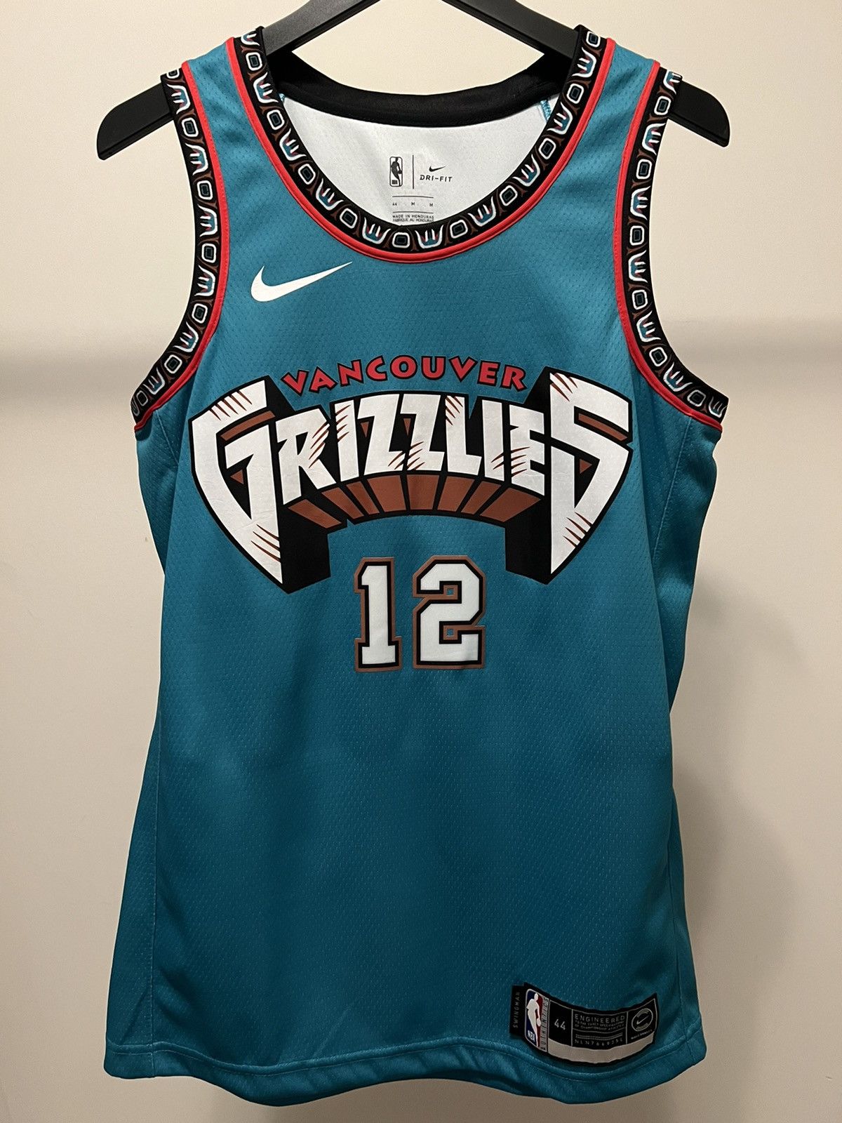 image of NBA x Nike Ja Morant Jersey in Turquoise Blue, Men's (Size Medium)