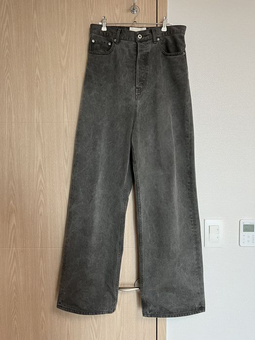 GREY UNEVEN DYE DENIM PANTS – VUJA DÉ