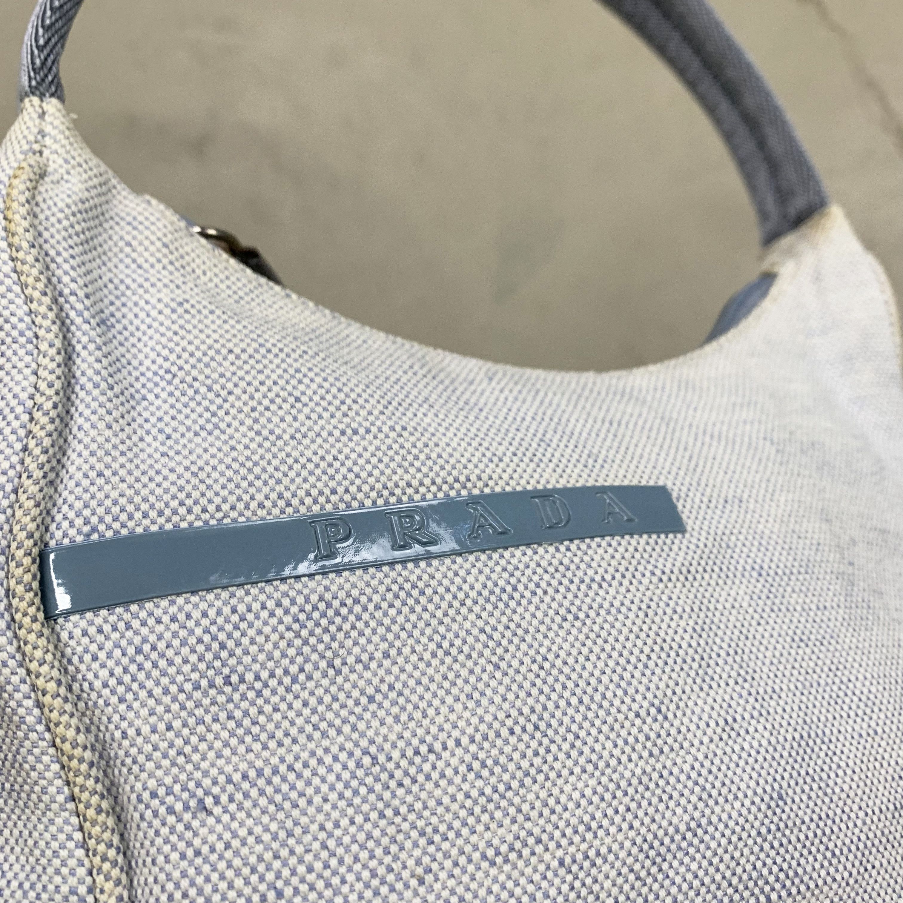 Prada 1999 Canvas Purse / Top Handle / Shoulder Bag Size ONE SIZE - 4 Thumbnail