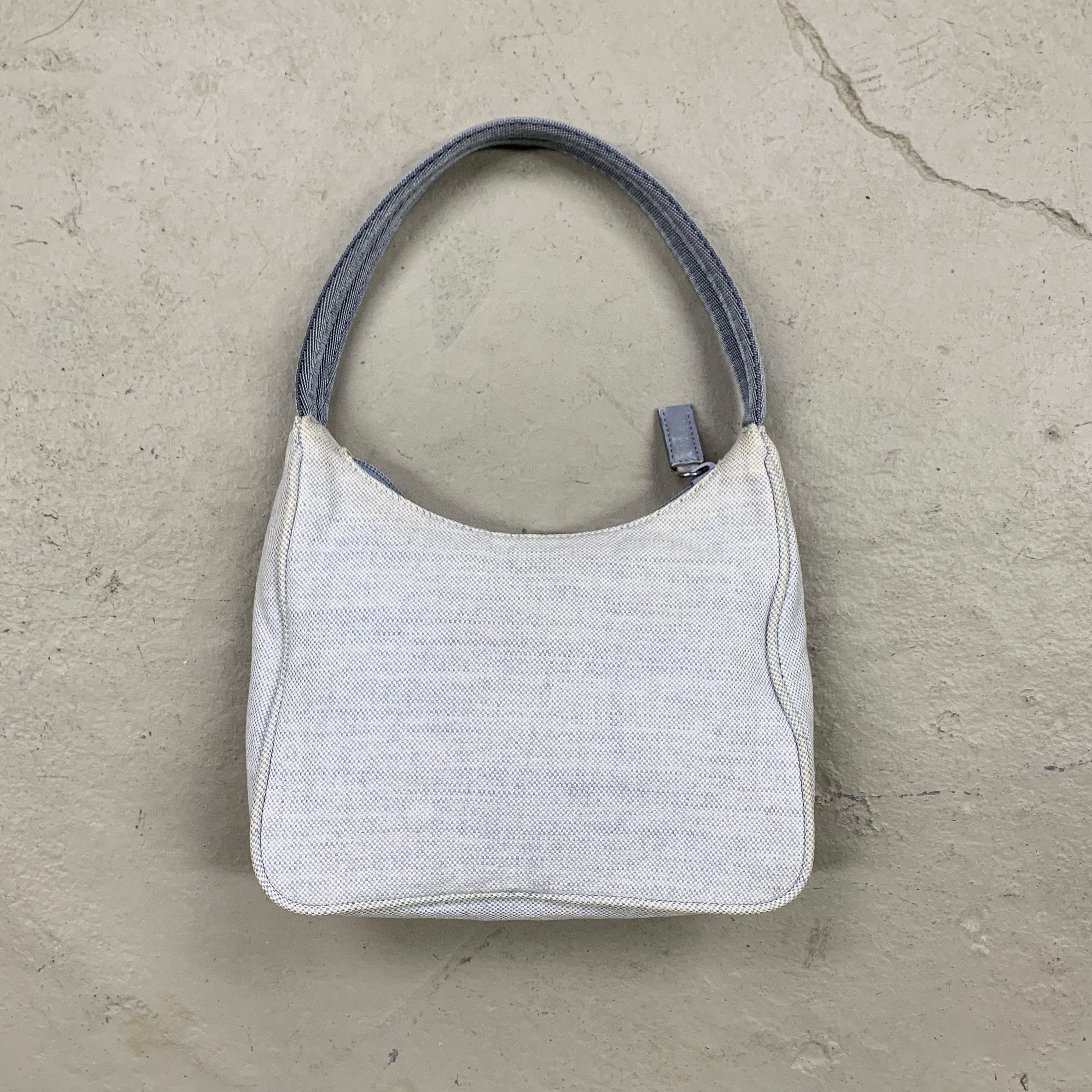 Prada 1999 Canvas Purse / Top Handle / Shoulder Bag Size ONE SIZE - 2 Thumbnail