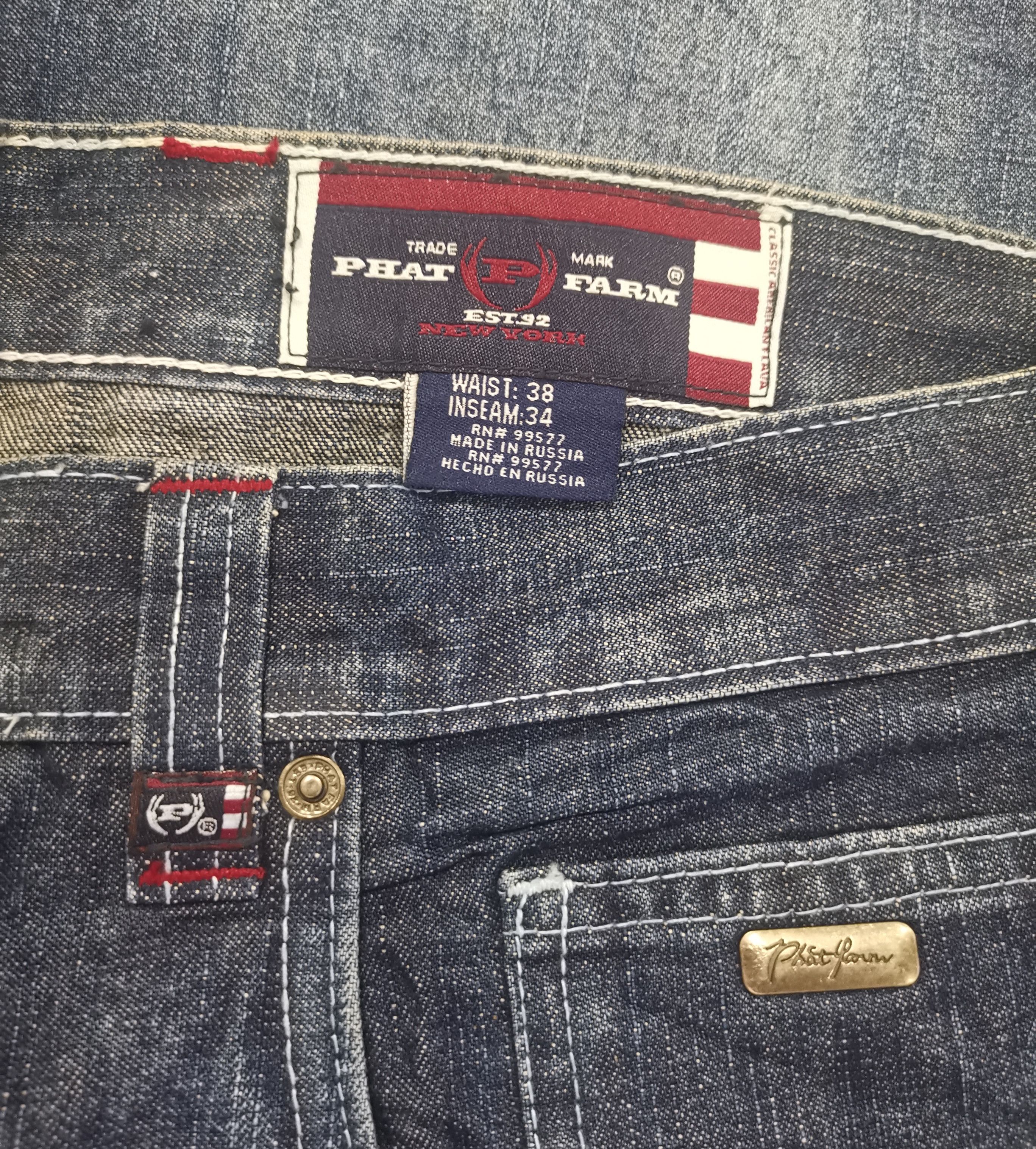 Phat Farm × Vintage Vintage Phat Farm Baggy Jeans x Streetwear Size US 38 / EU 54 - 8 Thumbnail