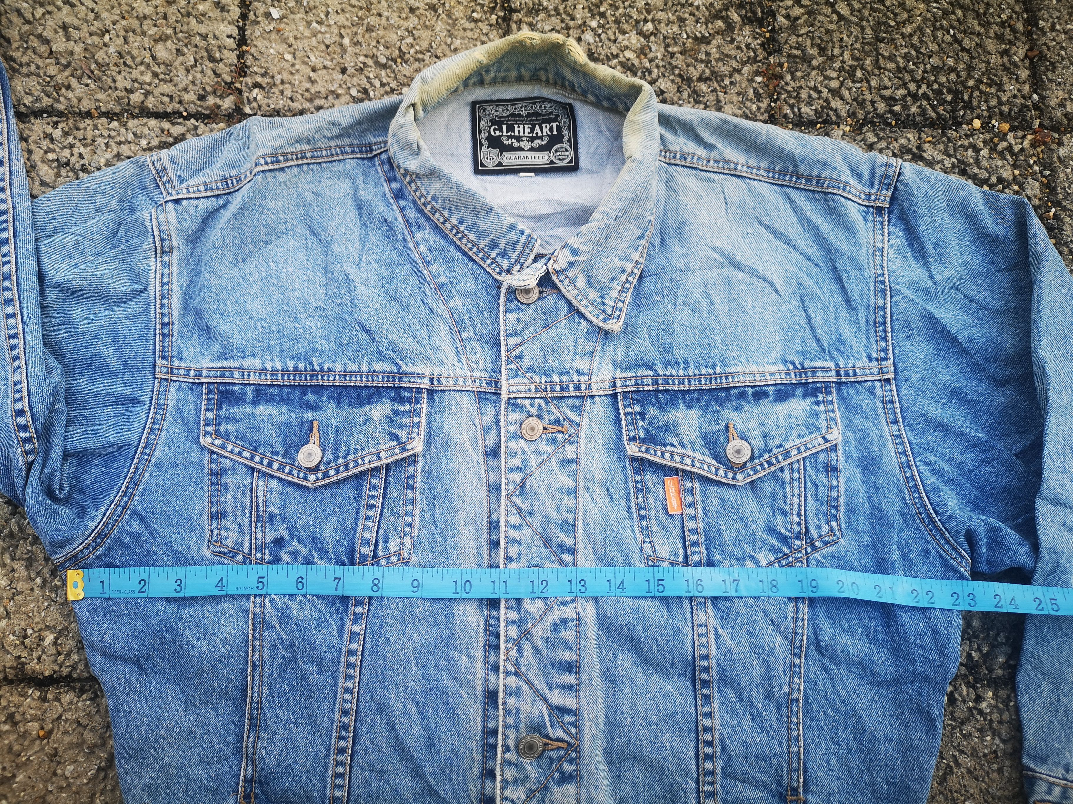 Japanese Brand GL Heart Denim Jacket Japanese Brand Size L / US 10 / IT 46 - 12 Thumbnail