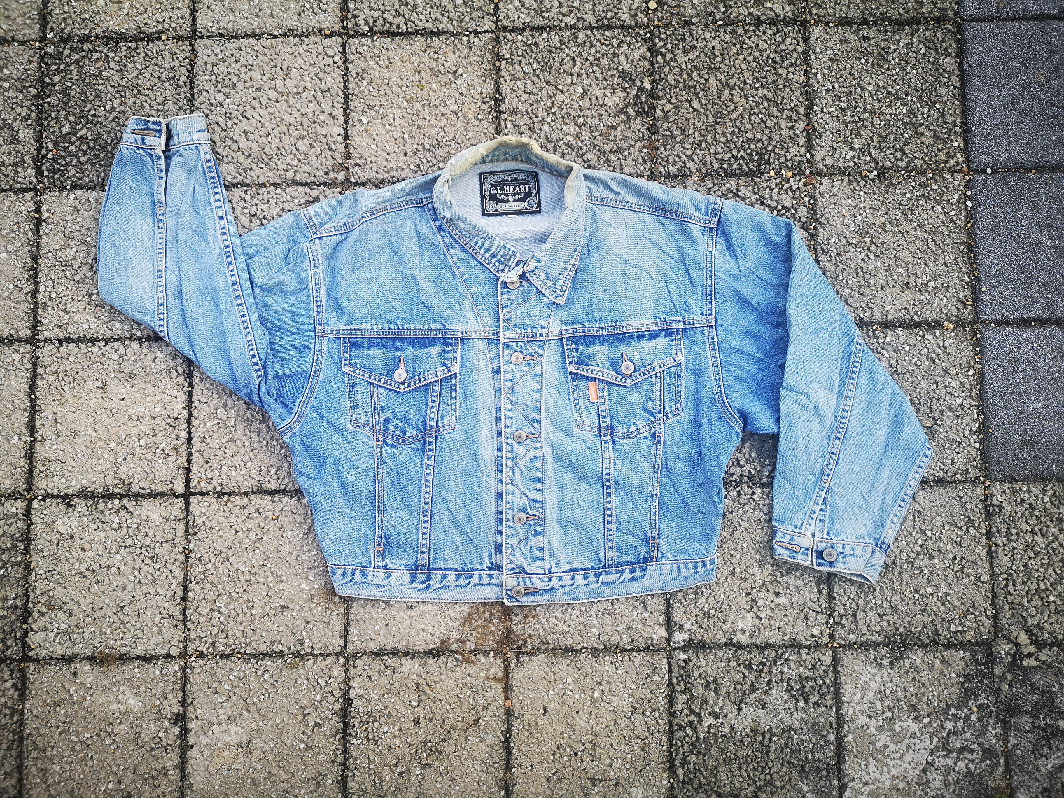 Japanese Brand GL Heart Denim Jacket Japanese Brand Size L / US 10 / IT 46 - 3 Thumbnail