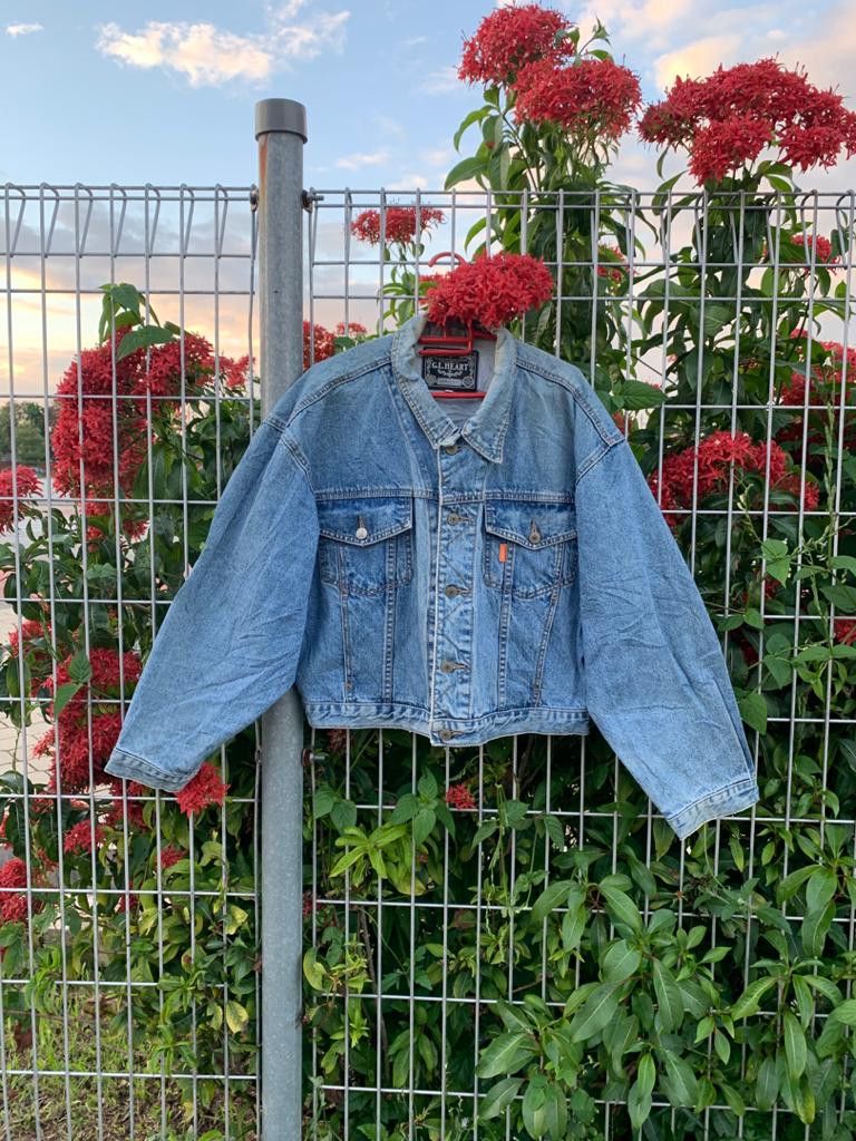 Japanese Brand GL Heart Denim Jacket Japanese Brand Size L / US 10 / IT 46 - 1 Thumbnail