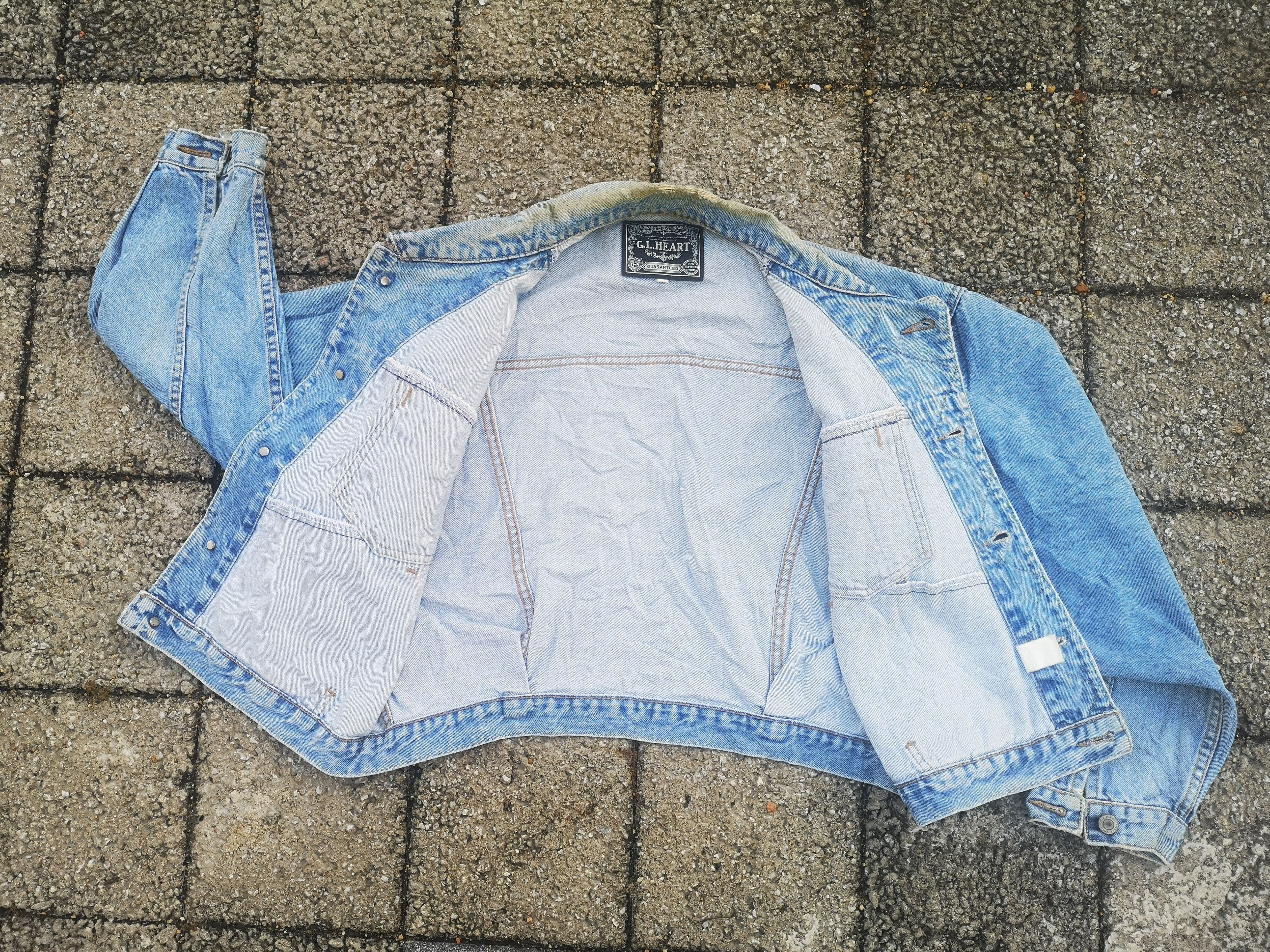 Japanese Brand GL Heart Denim Jacket Japanese Brand Size L / US 10 / IT 46 - 5 Thumbnail