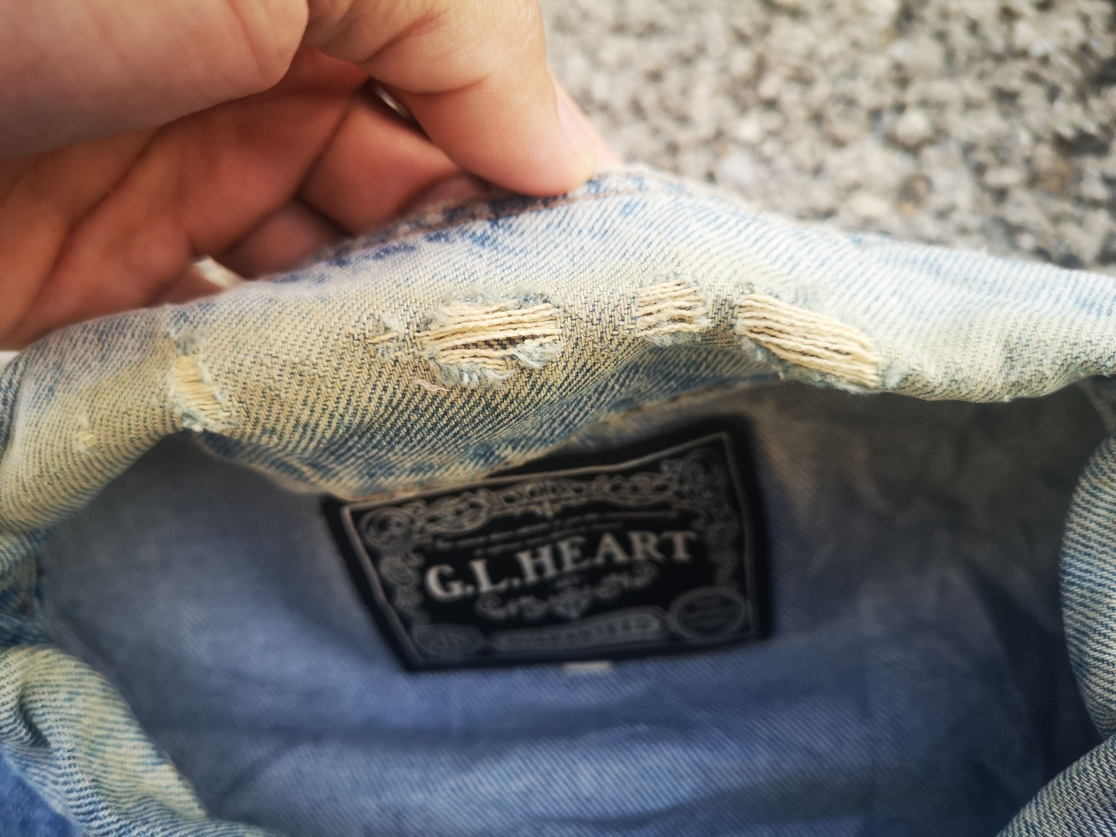 Japanese Brand GL Heart Denim Jacket Japanese Brand Size L / US 10 / IT 46 - 7 Thumbnail