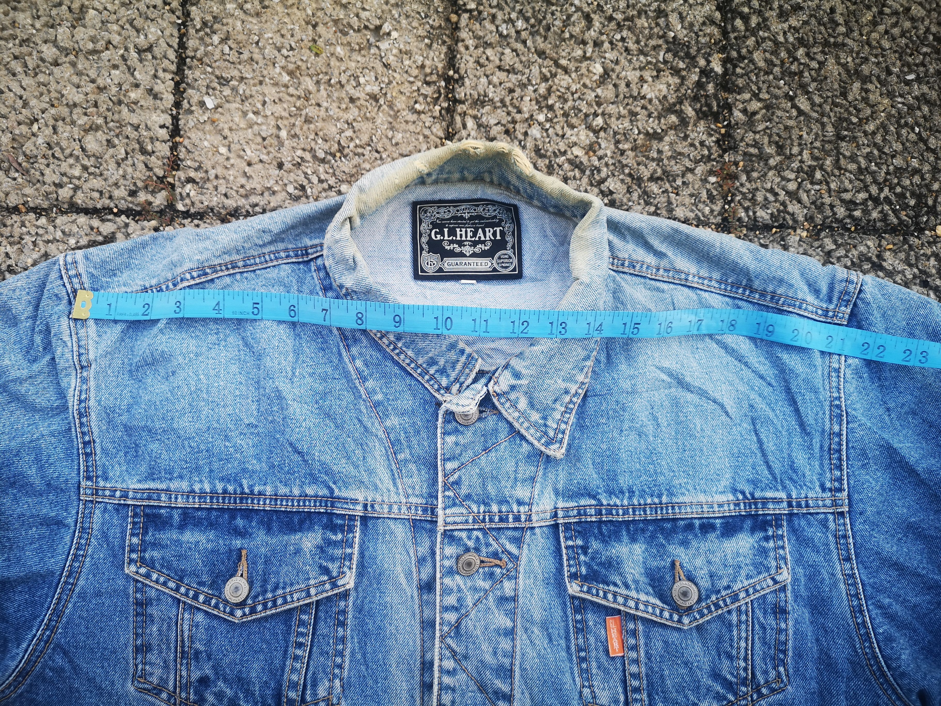Japanese Brand GL Heart Denim Jacket Japanese Brand Size L / US 10 / IT 46 - 13 Thumbnail