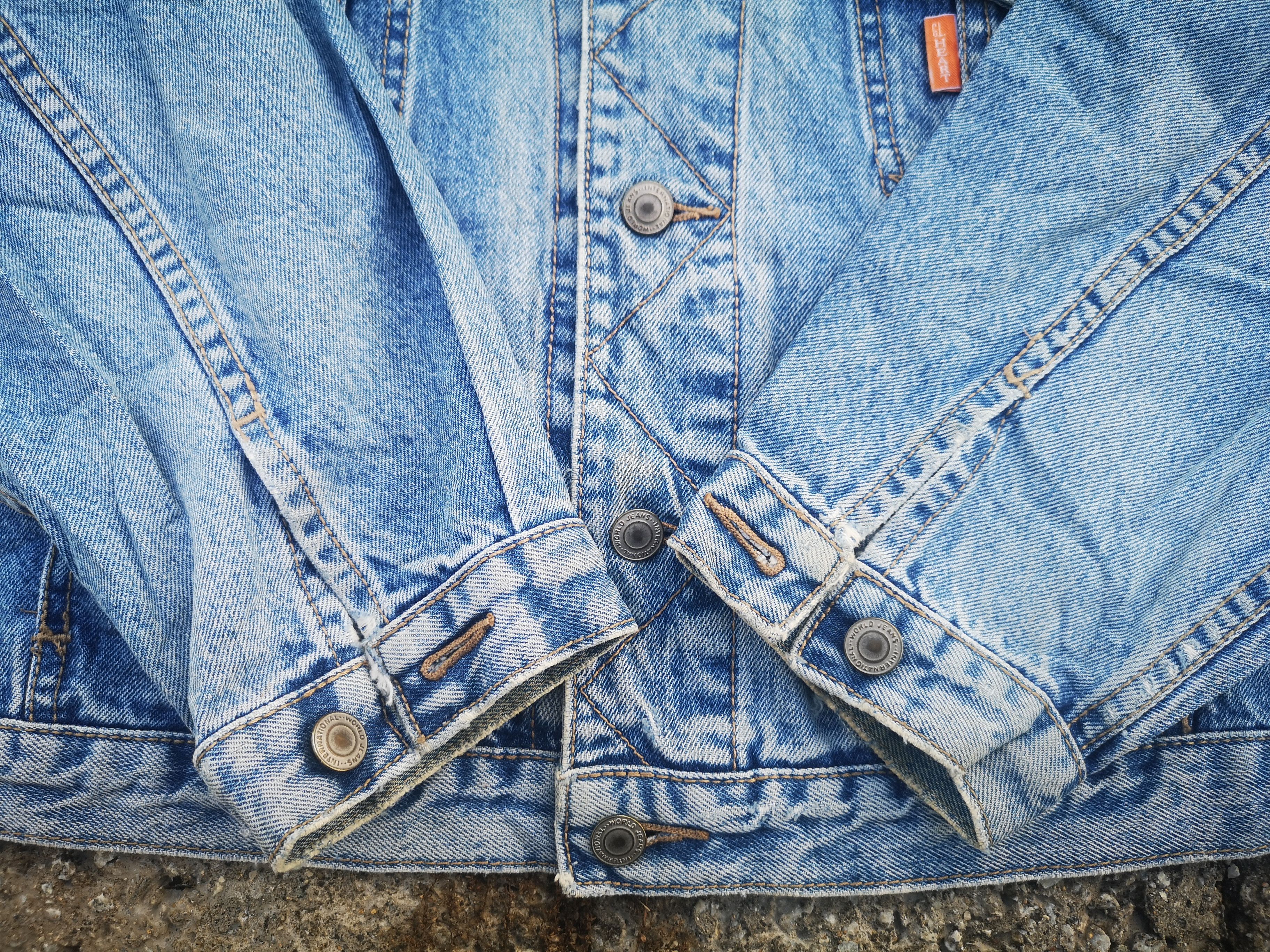 Japanese Brand GL Heart Denim Jacket Japanese Brand Size L / US 10 / IT 46 - 8 Thumbnail