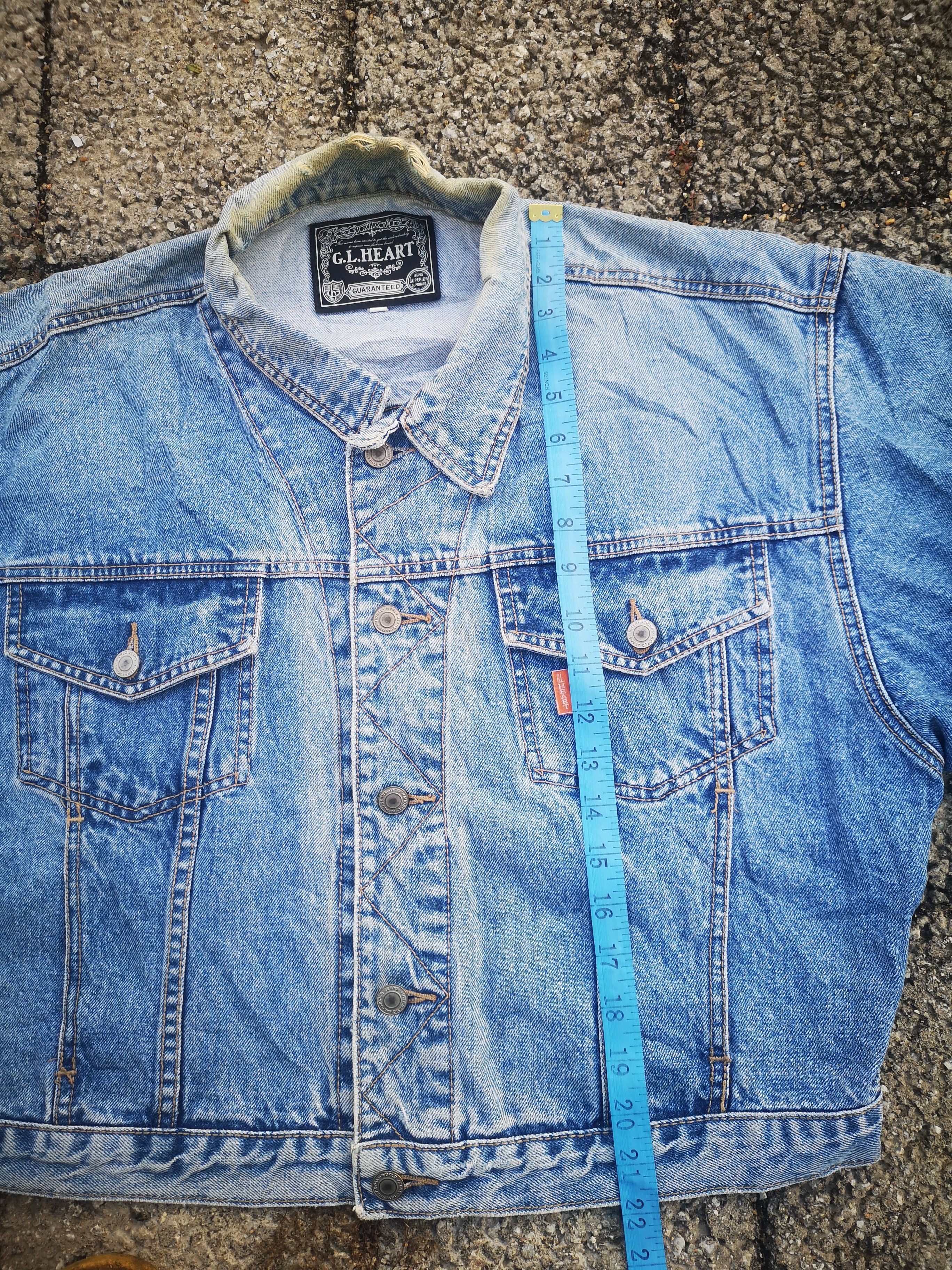 Japanese Brand GL Heart Denim Jacket Japanese Brand Size L / US 10 / IT 46 - 14 Thumbnail