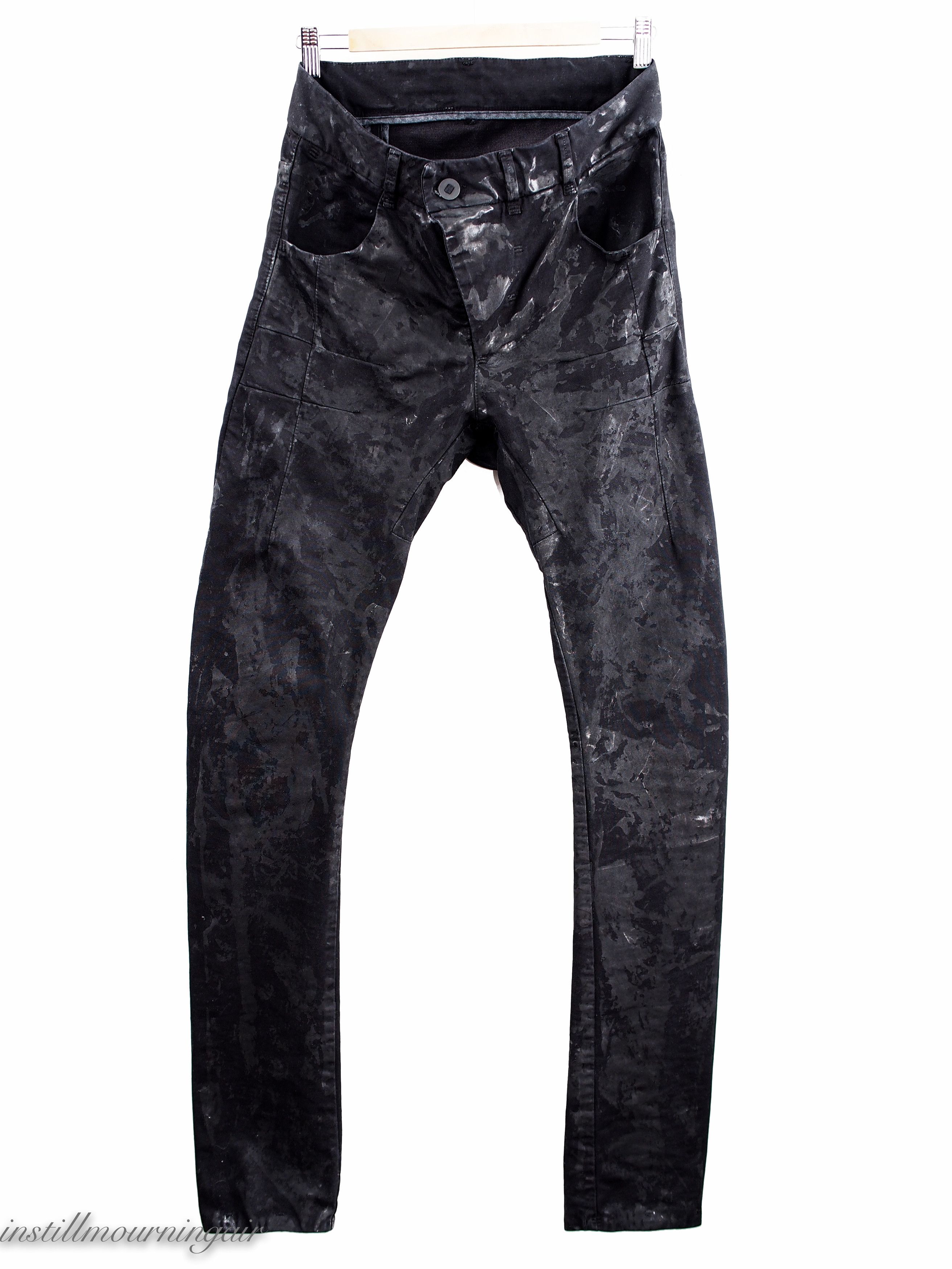 Boris Bidjan Saberi P13 TF Vinyl Processed Waxed Jeans | Grailed