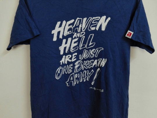 Andy Warhol Vintage ANDY WARHOL Pop Art Heaven & Hell Size US M / EU 48-50 / 2 - 2 Thumbnail