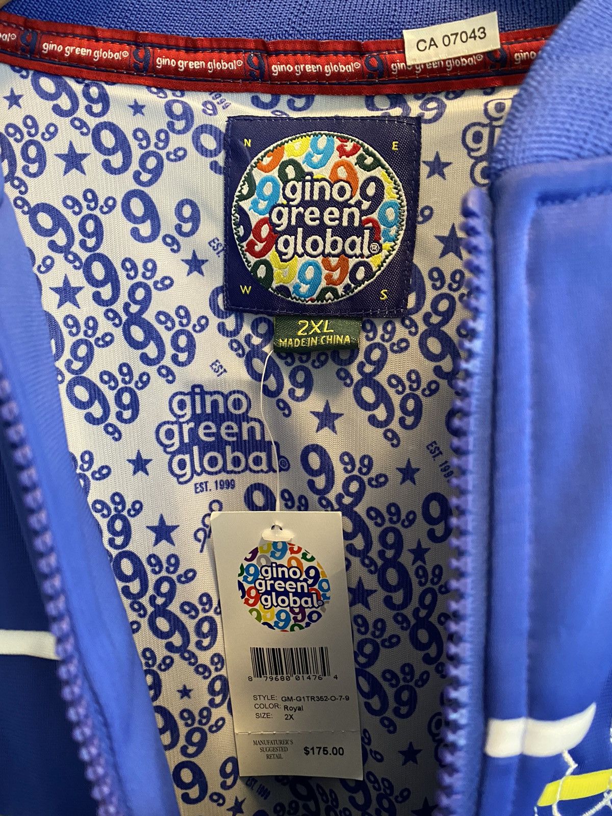 Japanese Brand × Vintage VINTAGE 2000’s GINO GREEN GLOBAL TRACK JACKET Size US XXL / EU 58 / 5 - 5 Thumbnail