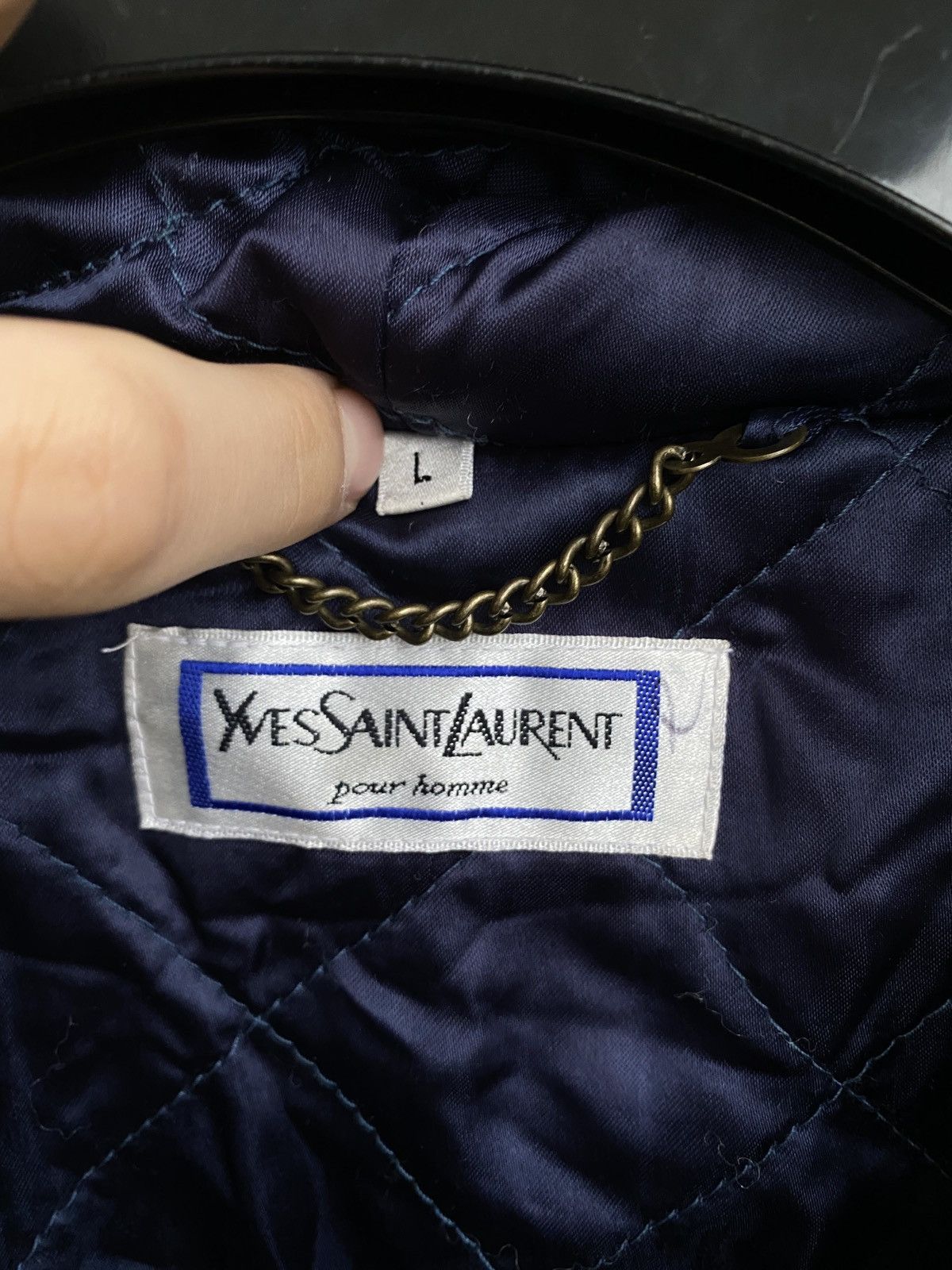 Yves Saint Laurent Wool 90’s YSL Coat Cashmere Soft Size US L / EU 52-54 / 3 - 3 Thumbnail