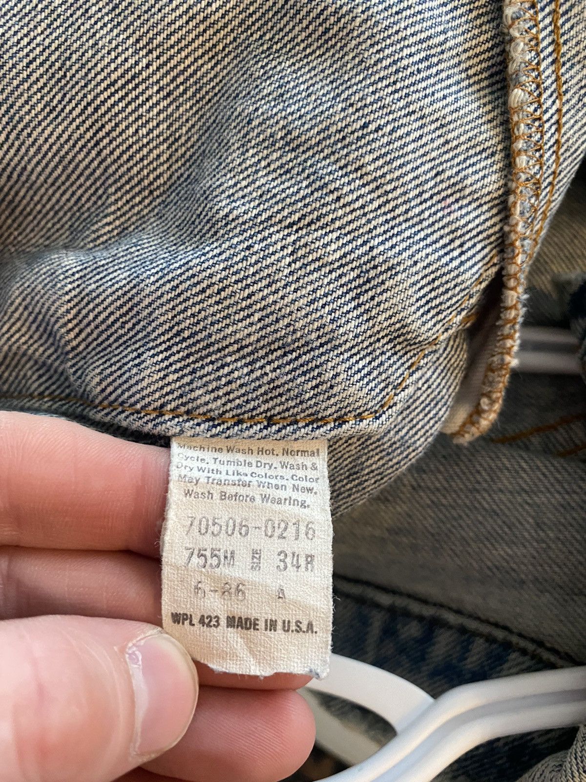 Levi's × Vintage VINTAGE LEVI’S DENIM JACKET 1986 Size US S / EU 44-46 / 1 - 11 Thumbnail
